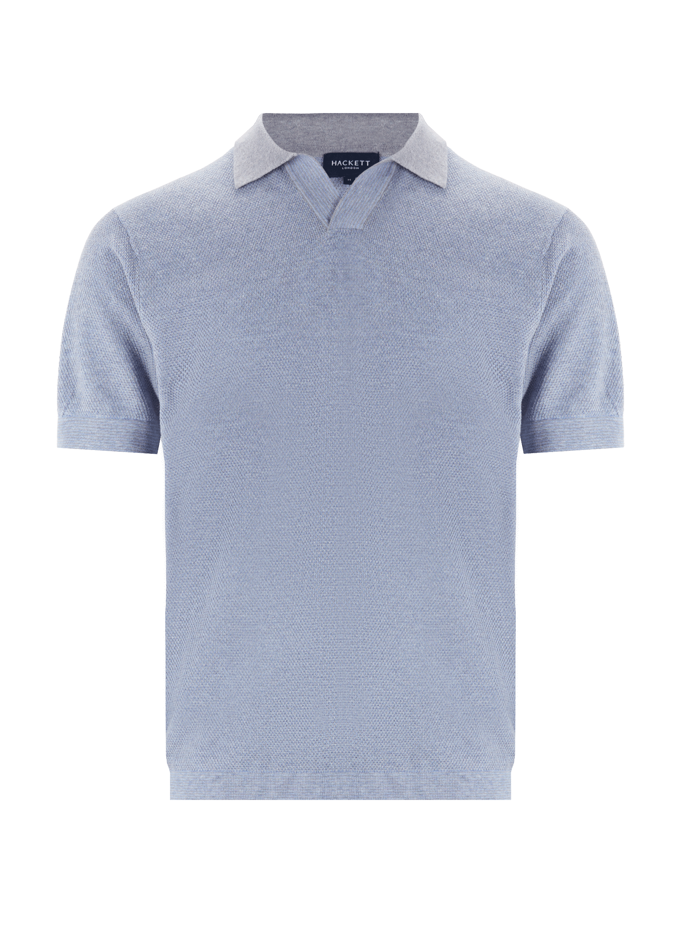 Polo en coton et lin