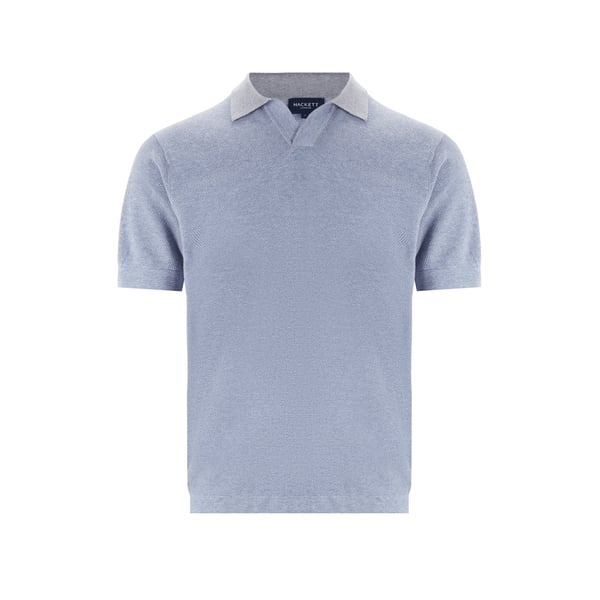 Polo en coton et lin