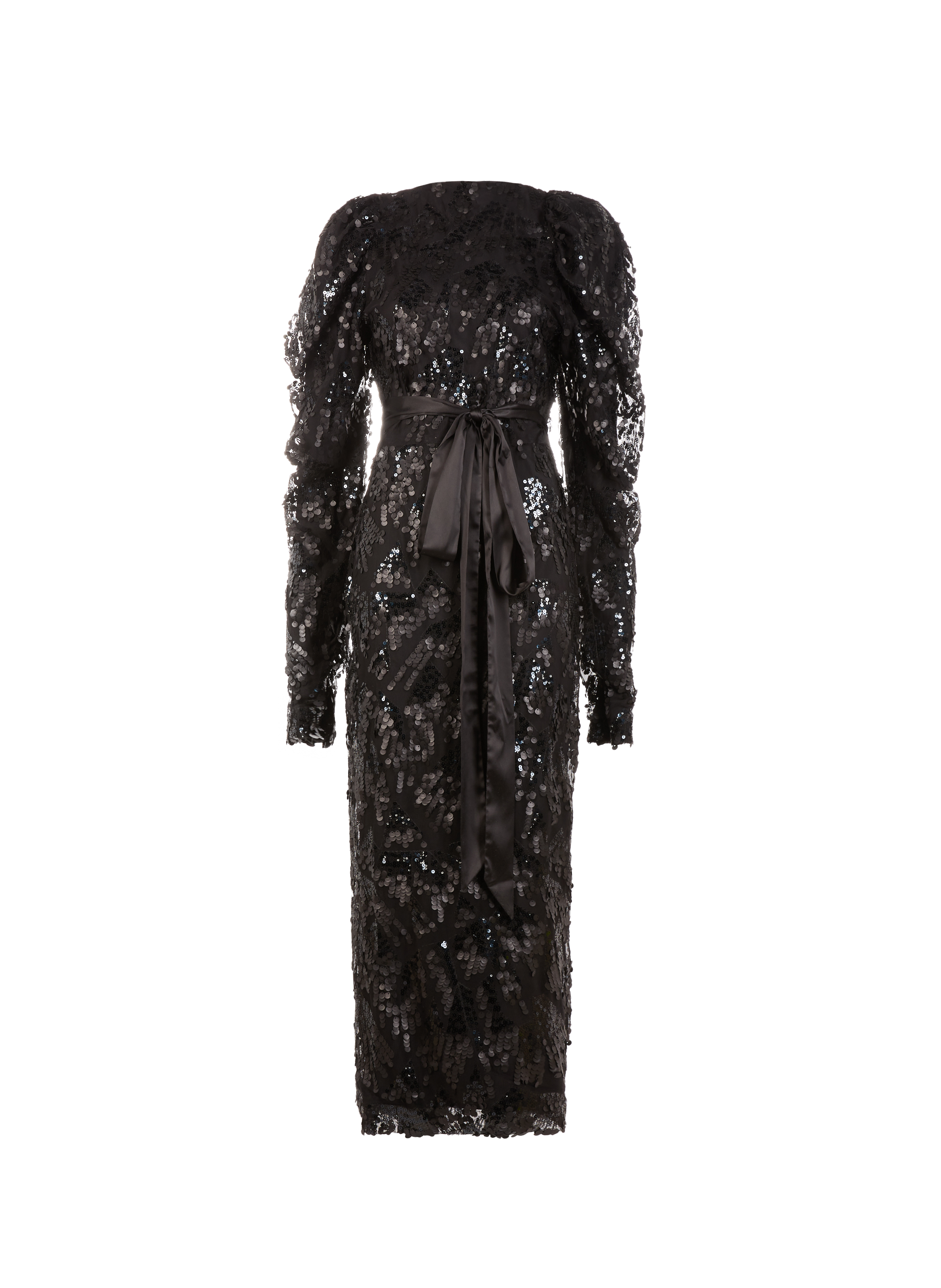 Robe longue à sequin ROTATE Noir