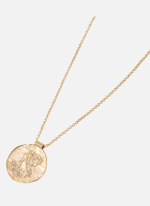 Collier à médaille signe astrologique Doré by MAJE MAJE Collier à médaille signe astrologique Doré