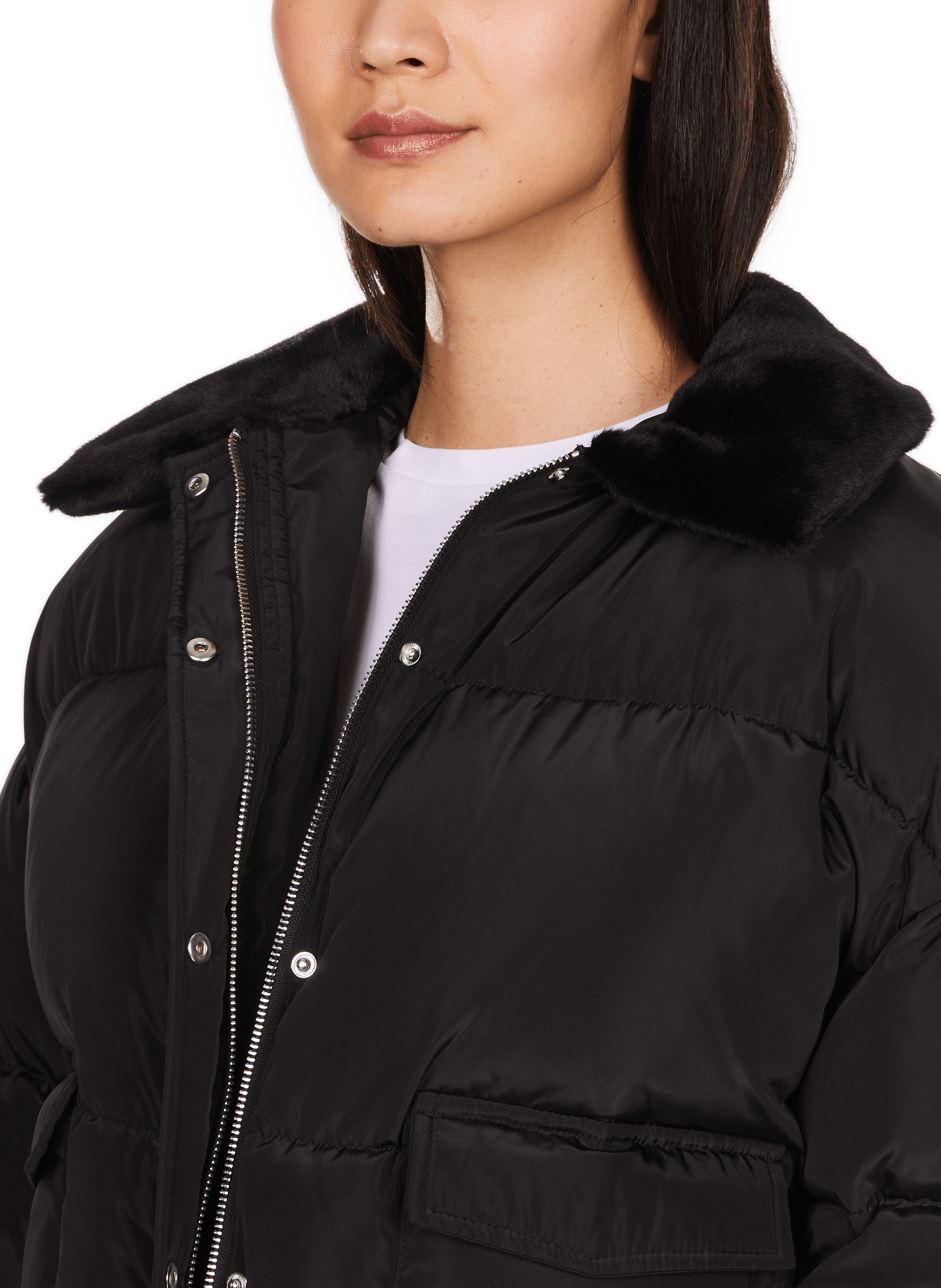 Short quilted down jacket SAISON 1865 Black