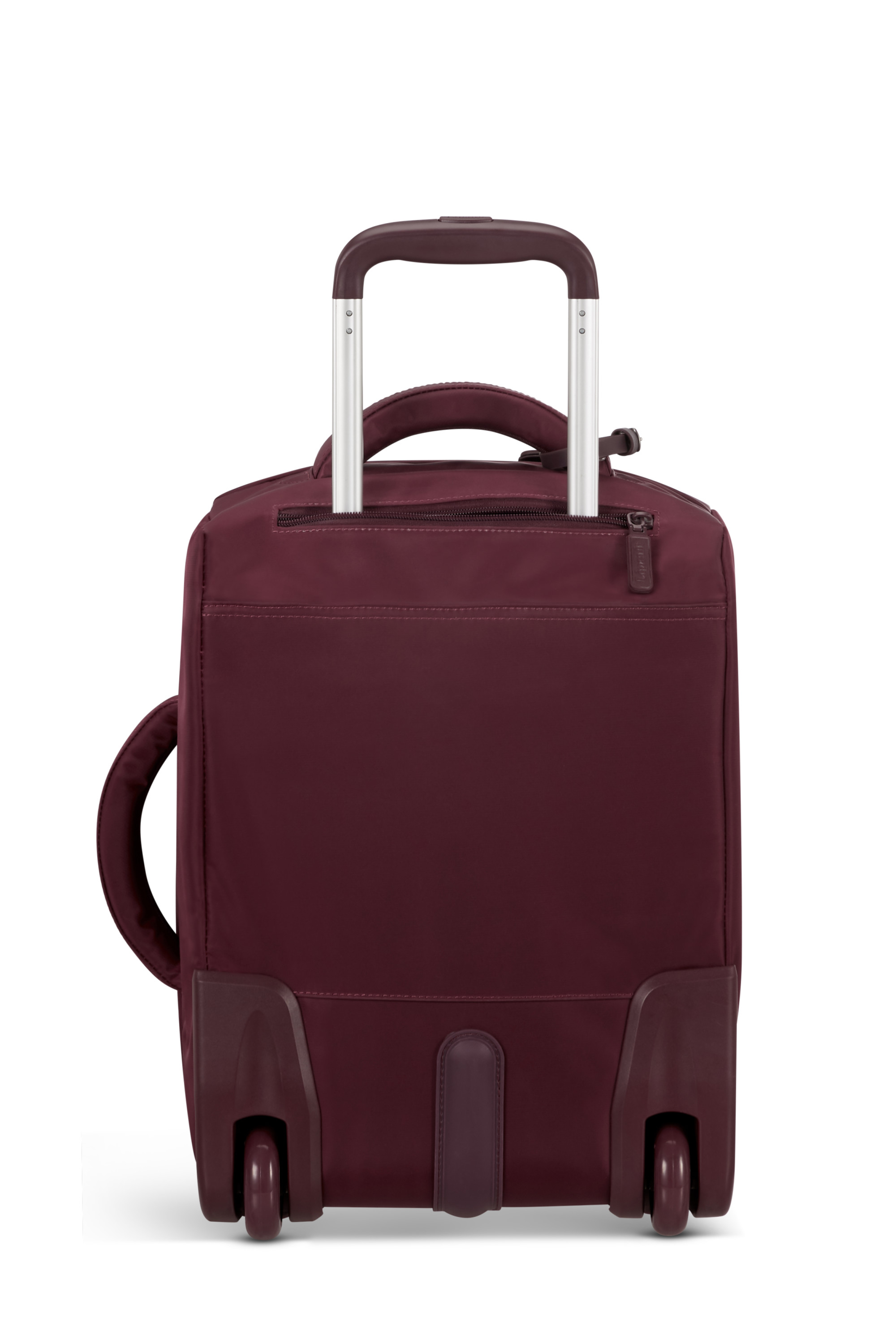 Foldable plume valise 2 roues taille s Rouge