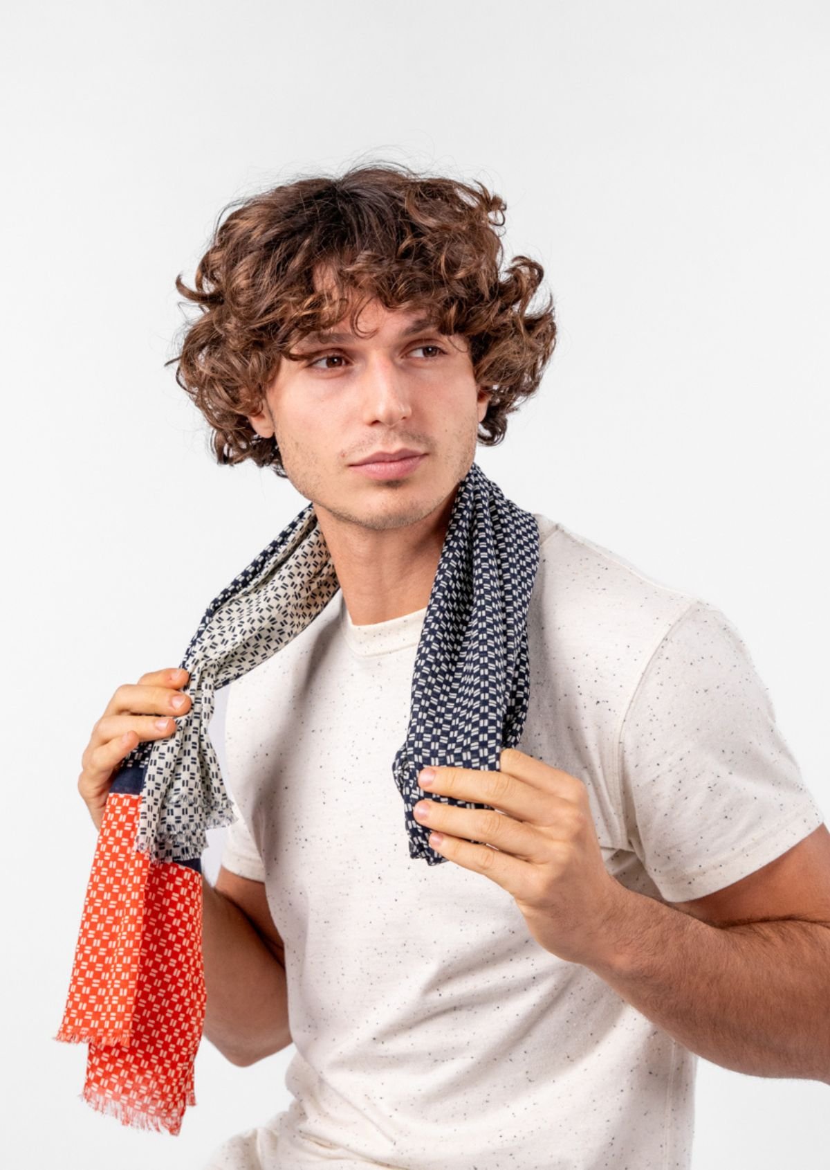 Foulard en coton biologique BILLYBELT Bleu