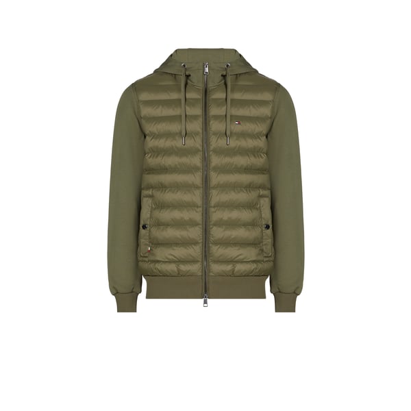 Tommy Hilfiger Mix Media Full Zip Hoodie Green