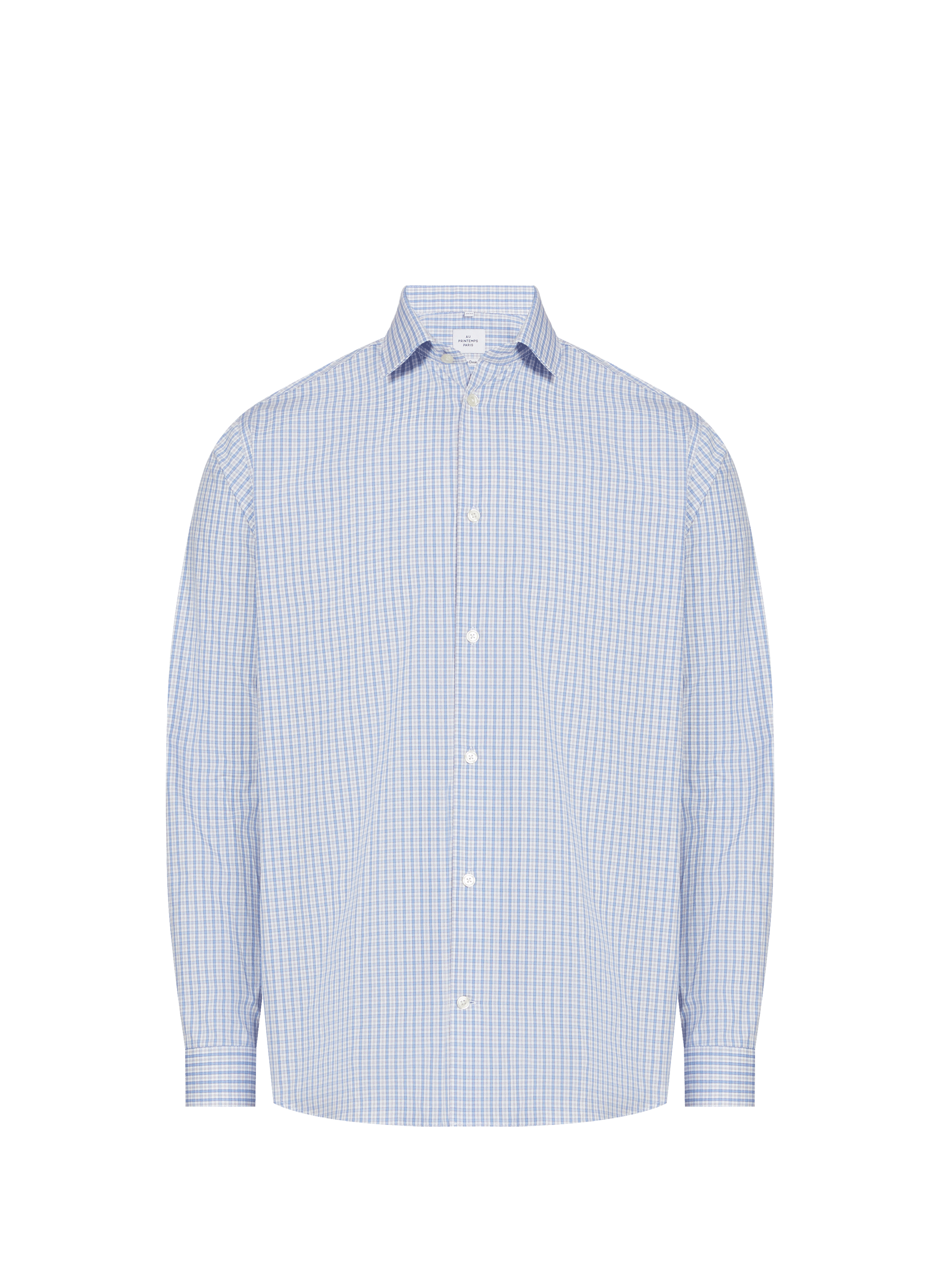 Chemise à carreaux Fold AU PRINTEMPS PARIS Bleu