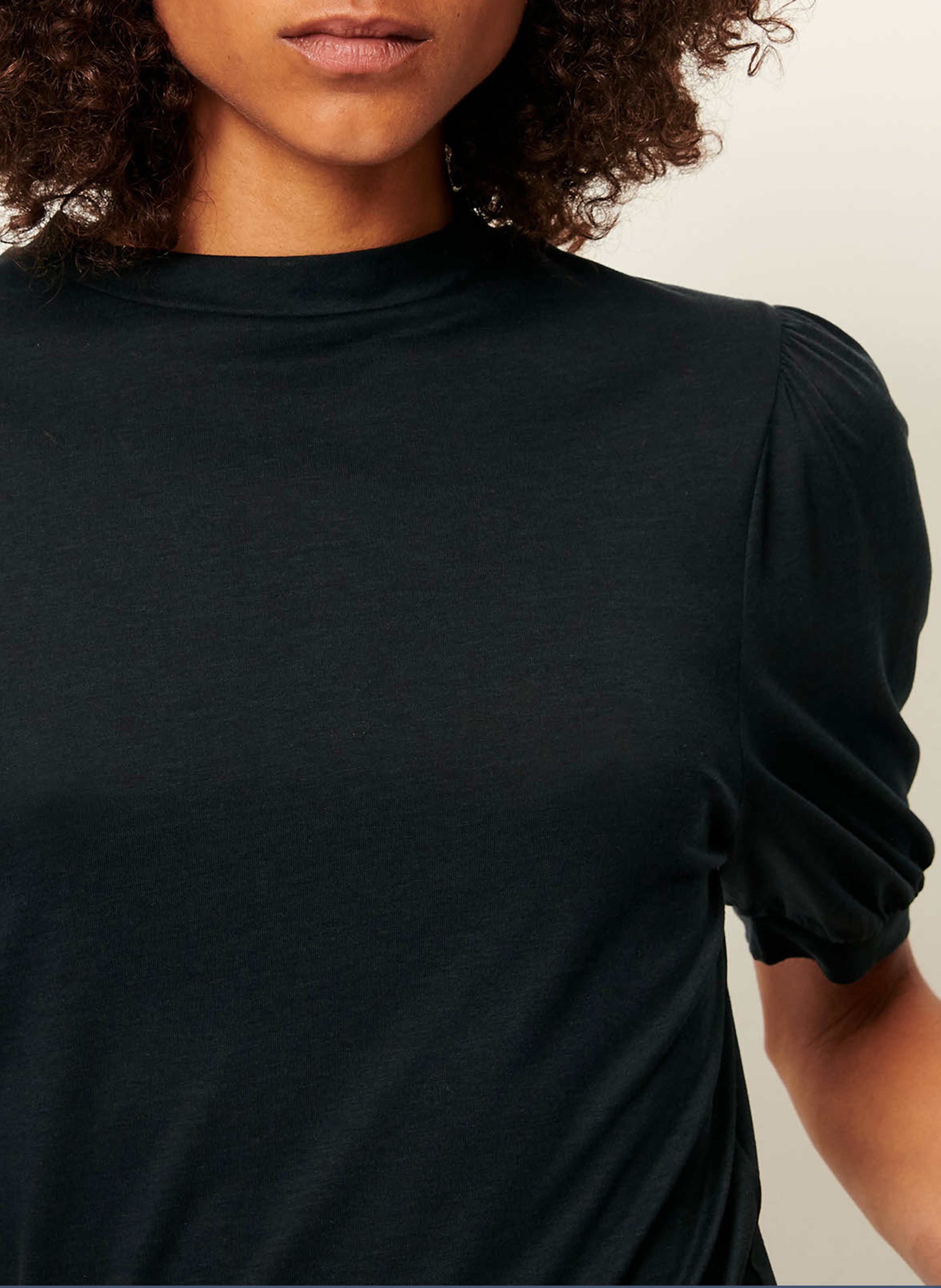 Tee-shirt col rond amelando SESSUN Noir