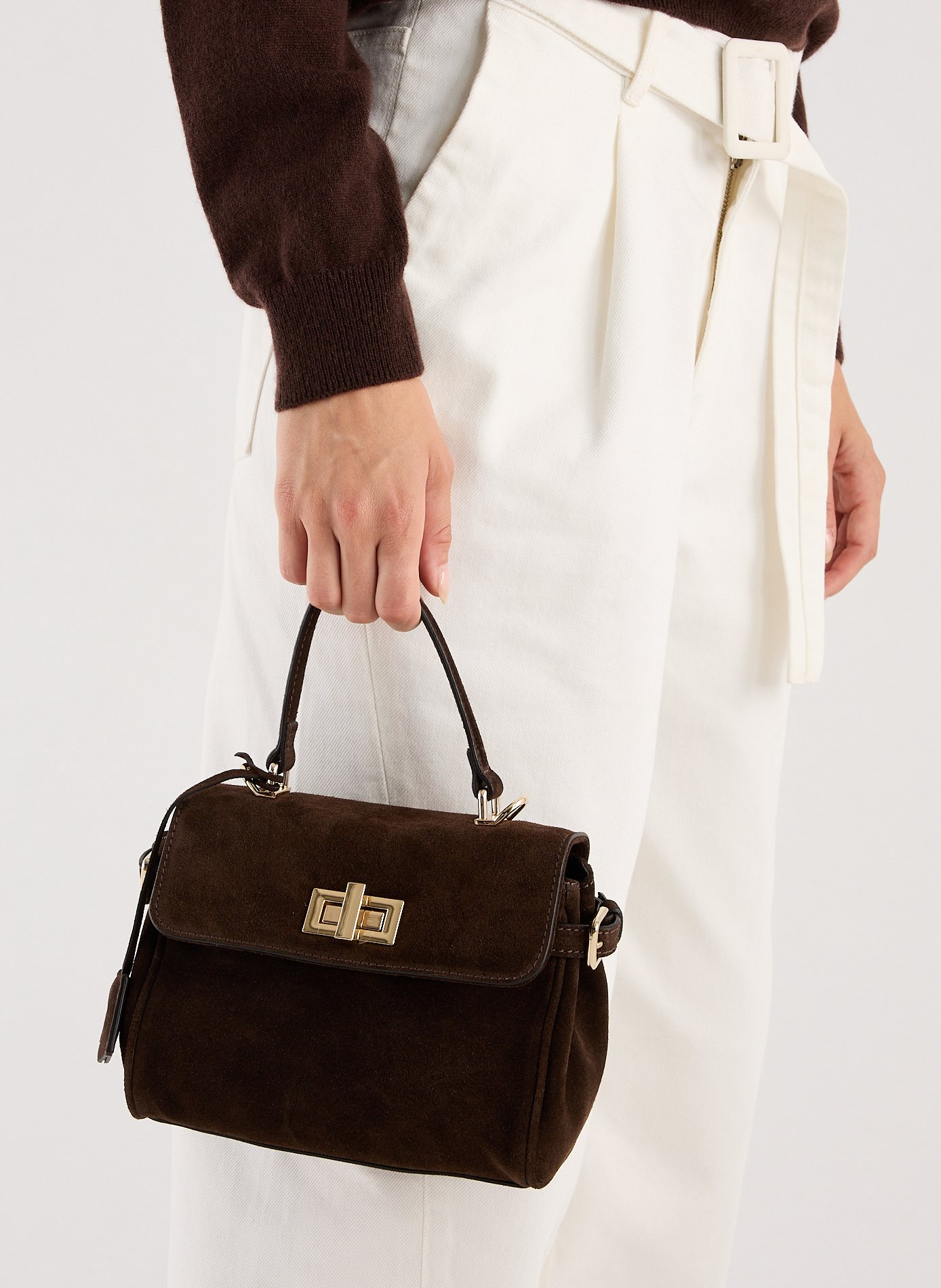 Sac à main en cuir SAISON 1865 Marron