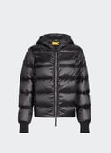 Mariah Hooded Puffer Jacket  Black