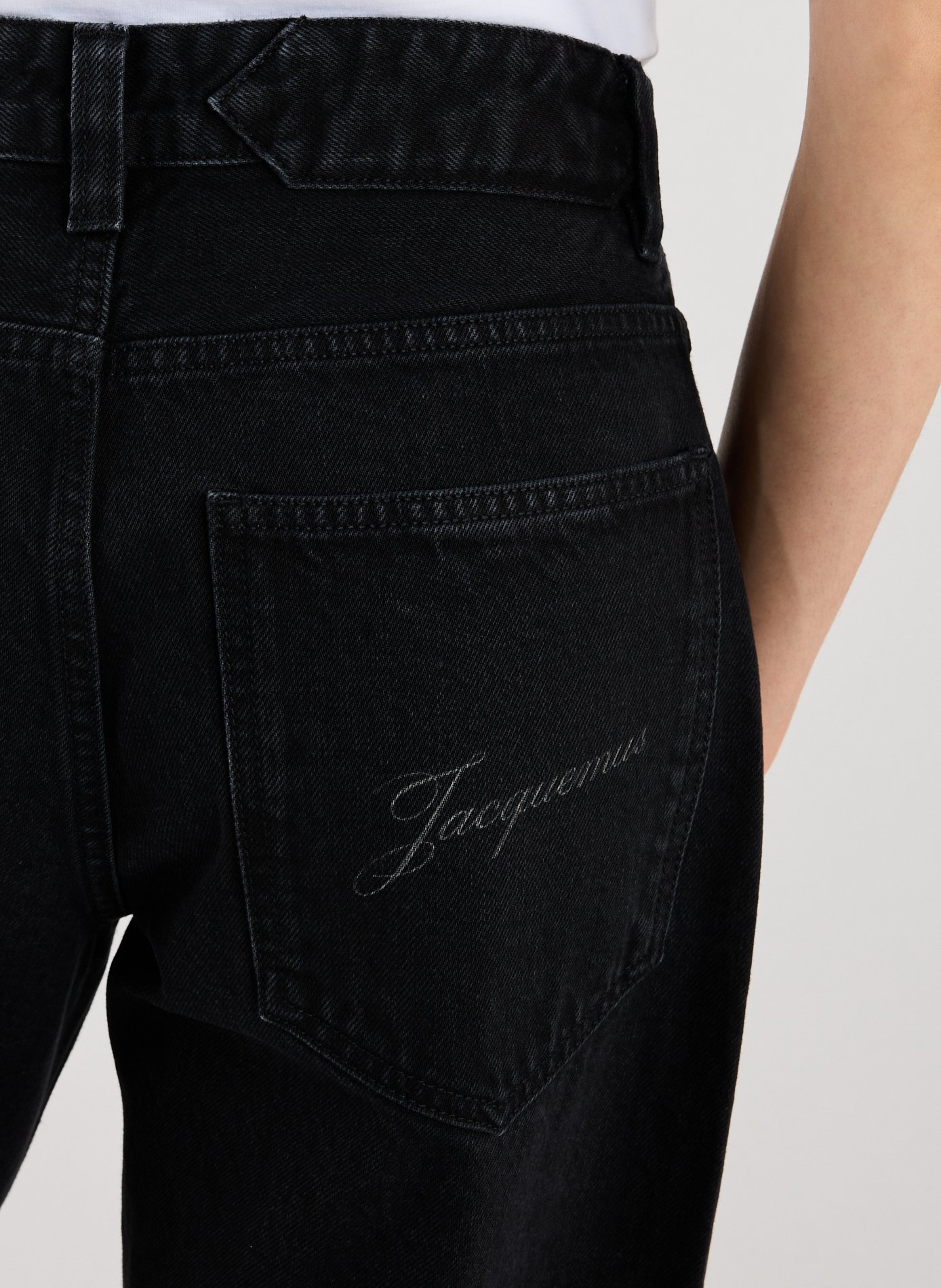 Large Denim Jeans JACQUEMUS Black
