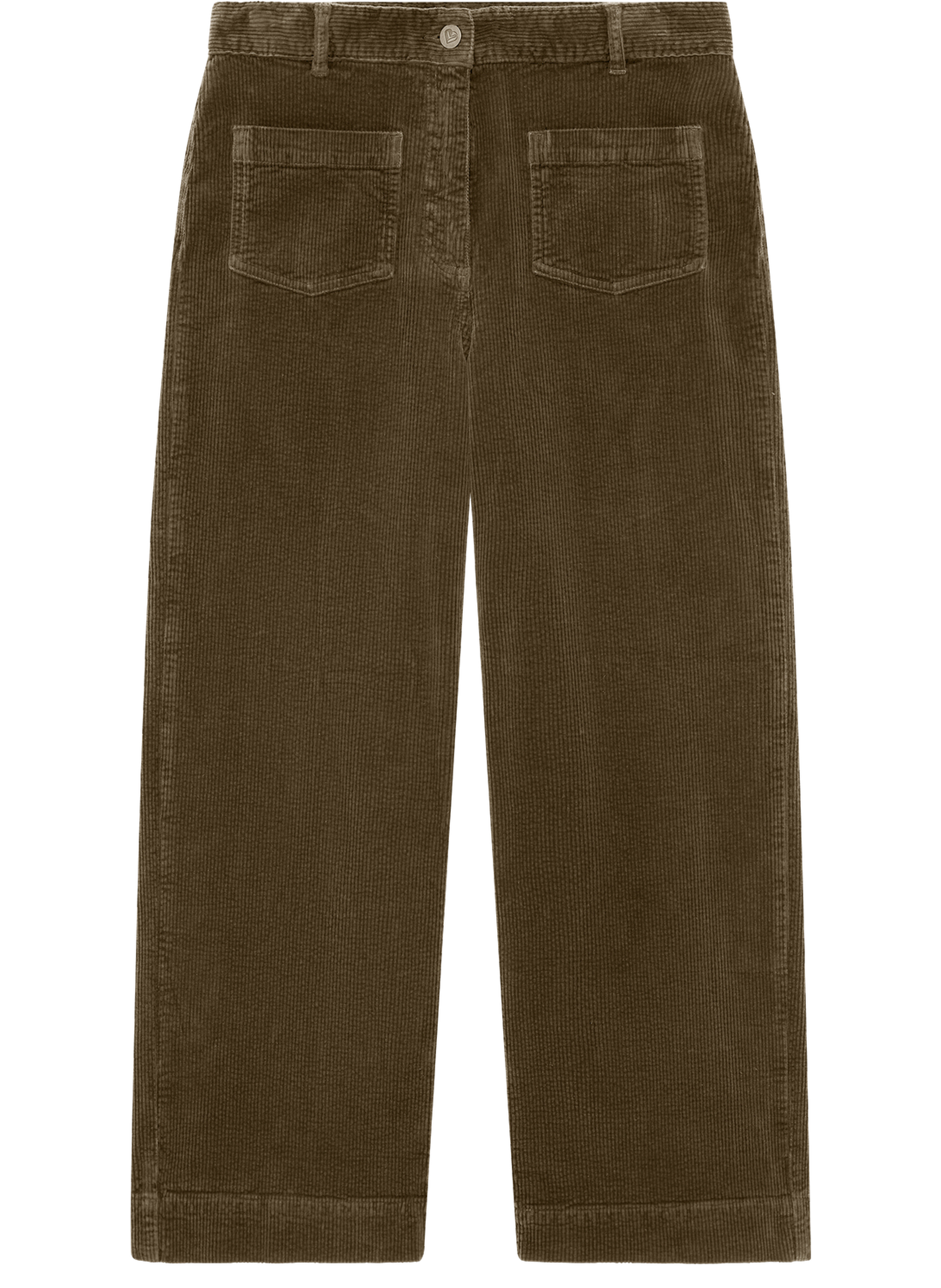 Pantalon large en velours - charlene PABLO Vert