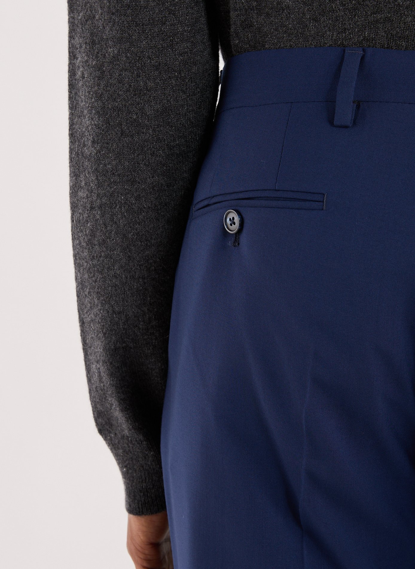 Bedford slim-fit cotton trousers AU PRINTEMPS PARIS Blue