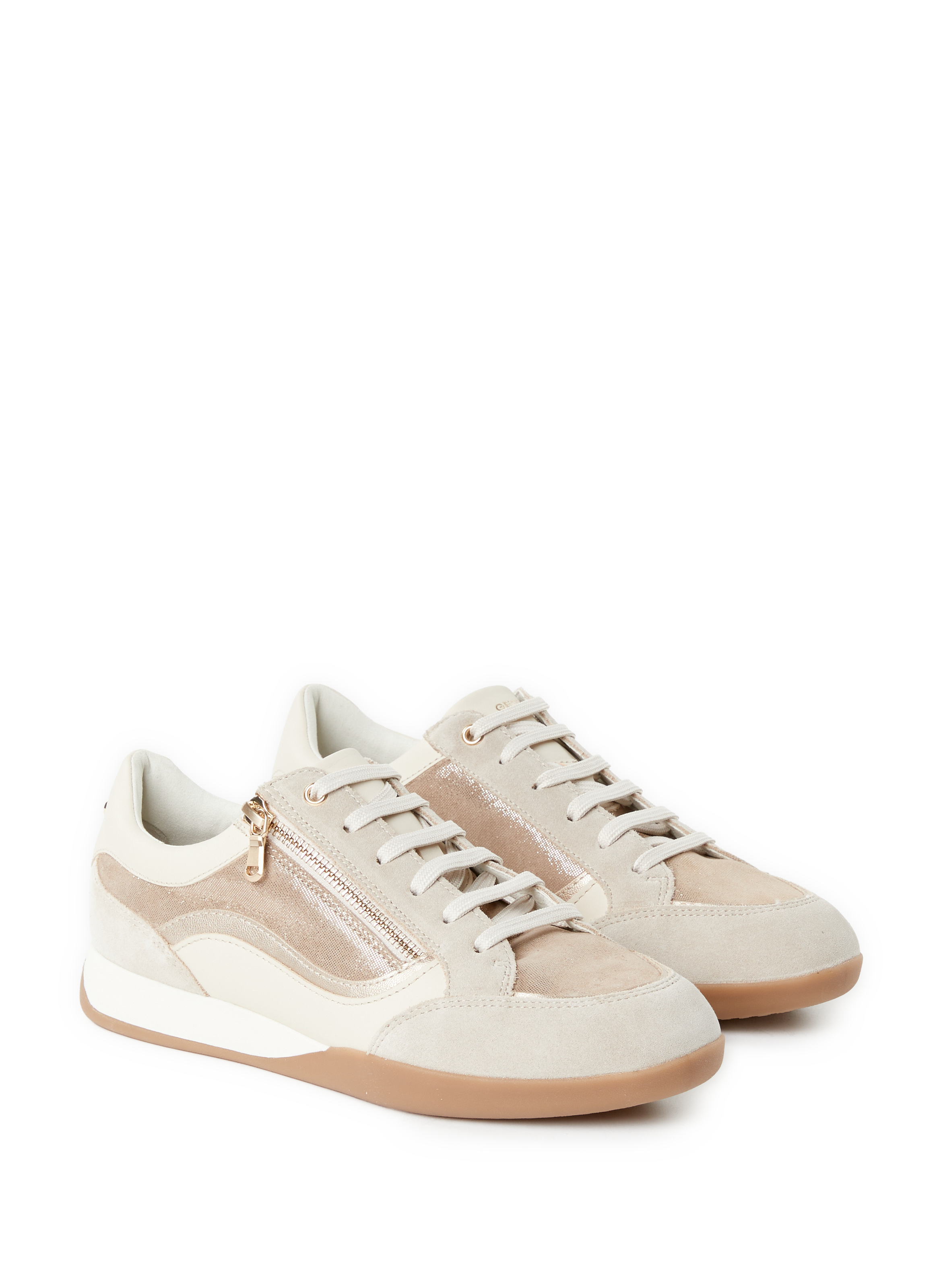 MARYEMY leather mixed sneakers GEOX Pink
