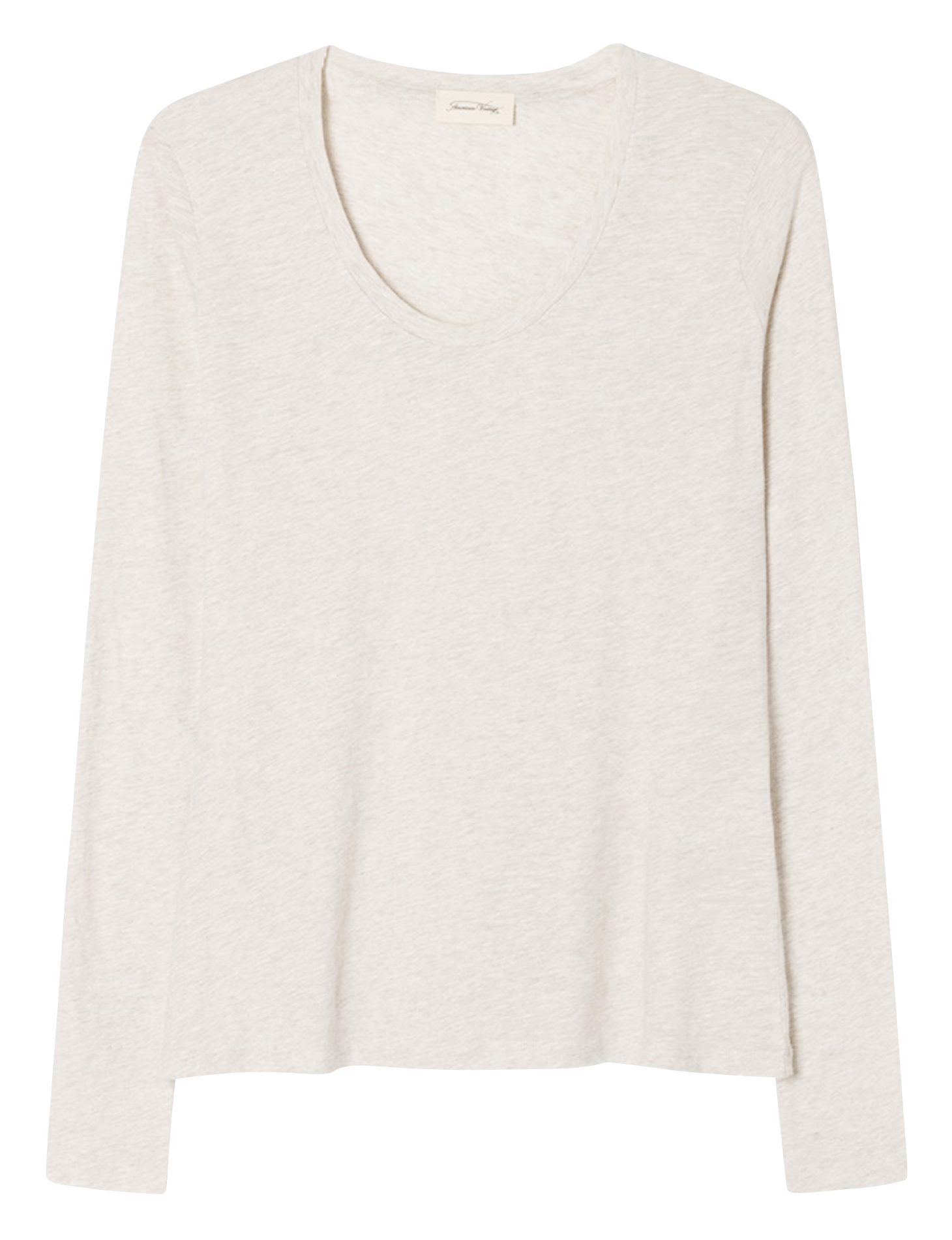 Tee-shirt col rond en coton jacksonville AMERICAN VINTAGE Beige