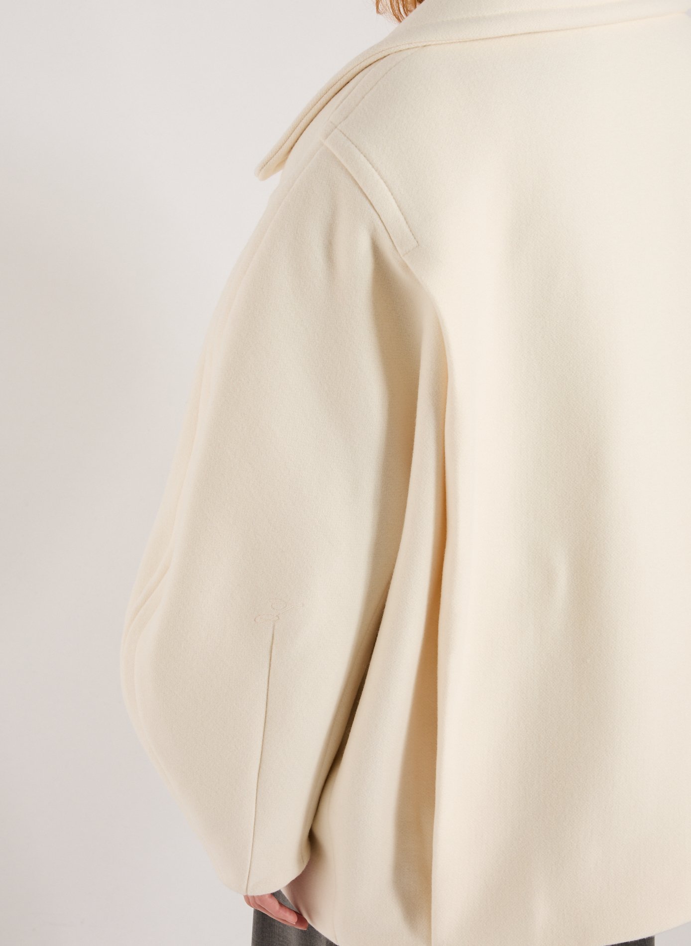 Oversized blazer coat JACQUEMUS White