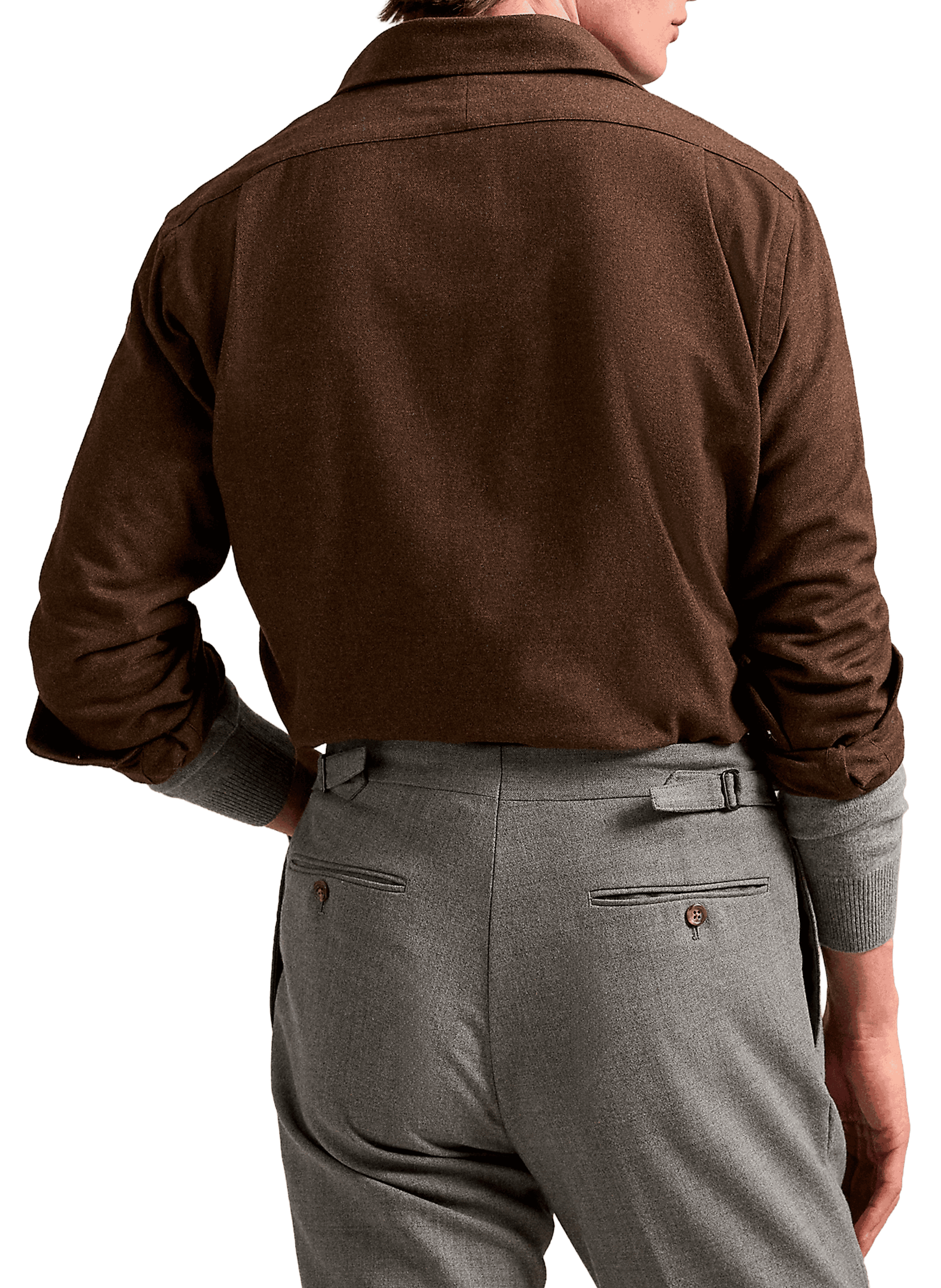 Shirt with classic collar in blended cotton POLO RALPH LAUREN Beige