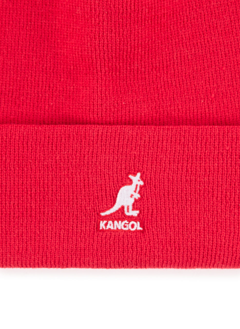 Ribbed beanie with embroidered logo KANGOL Red