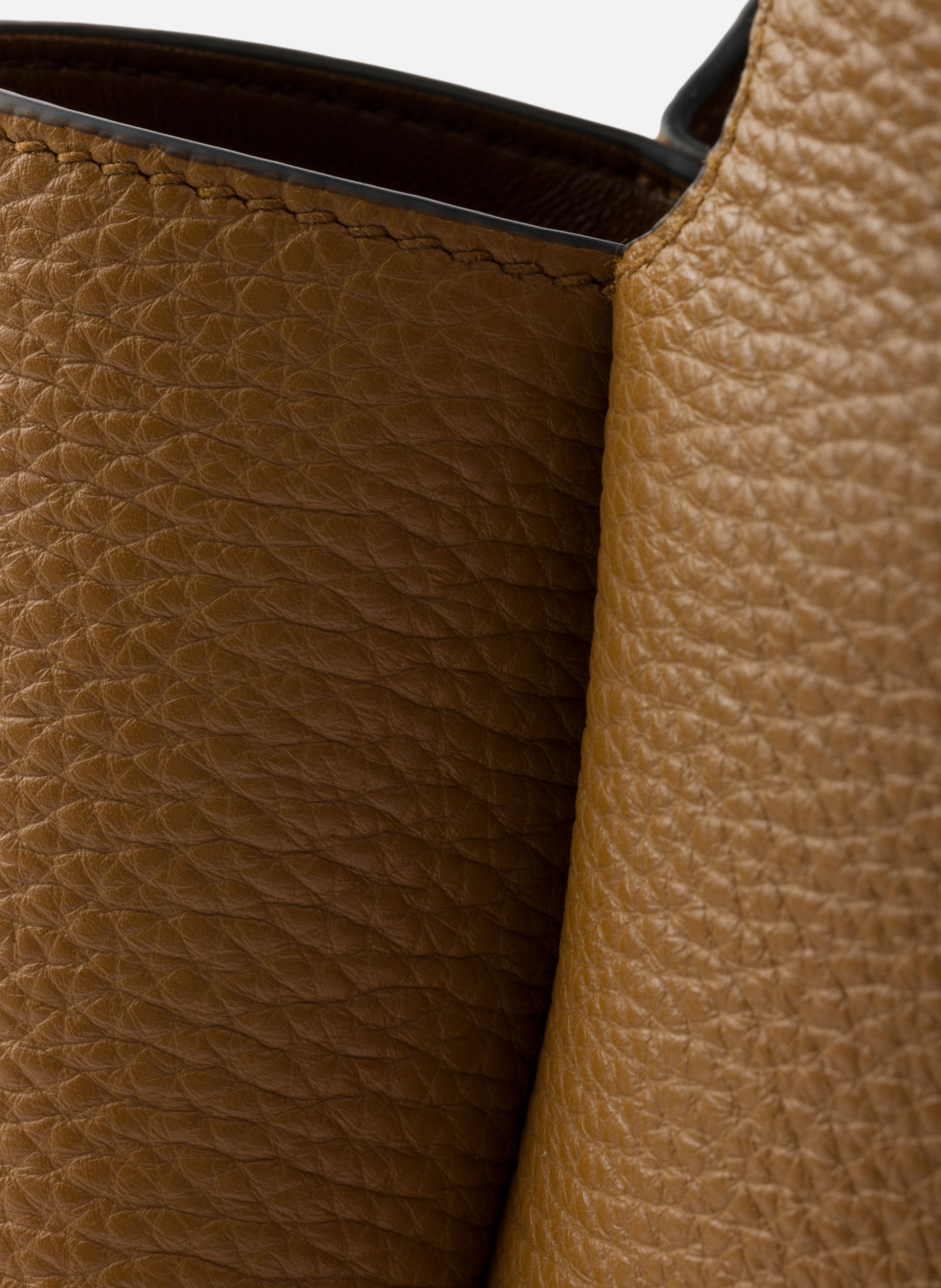 Petit cabas en cuir Marron