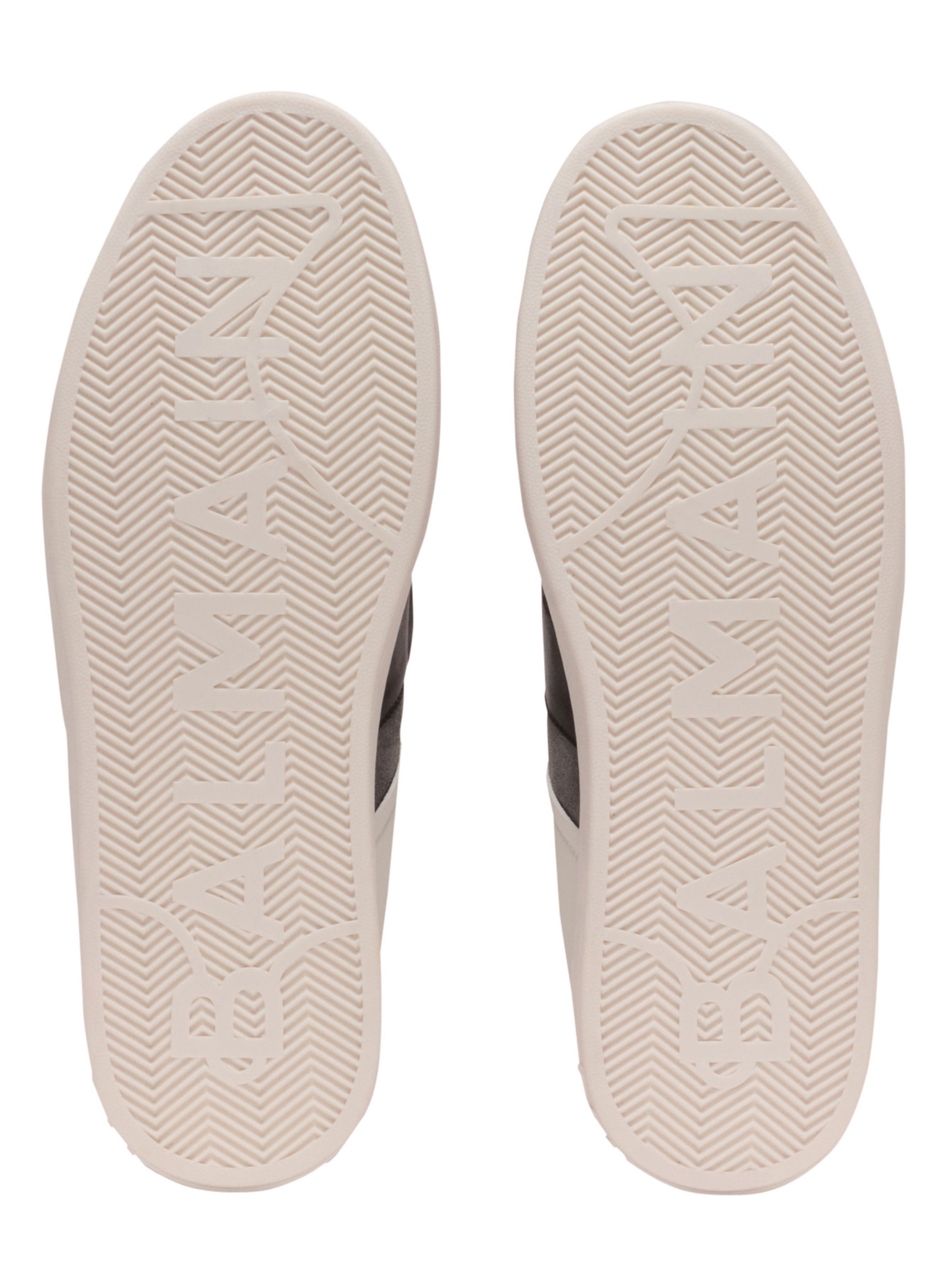 Baskets b-court en cuir de veau avec languette pb BALMAIN Blanc