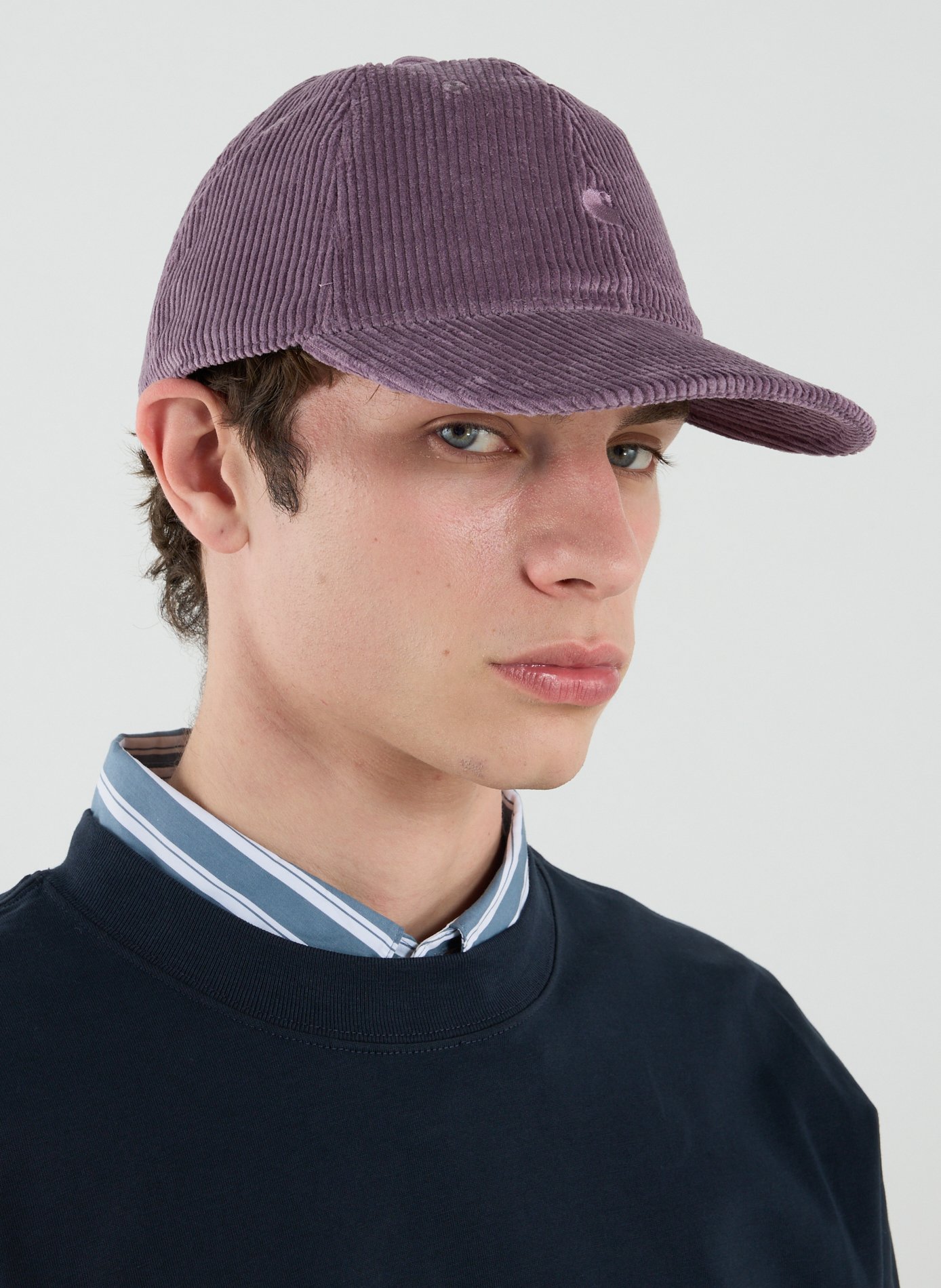 Casquette Harlem brodée en coton CARHARTT WIP Rose