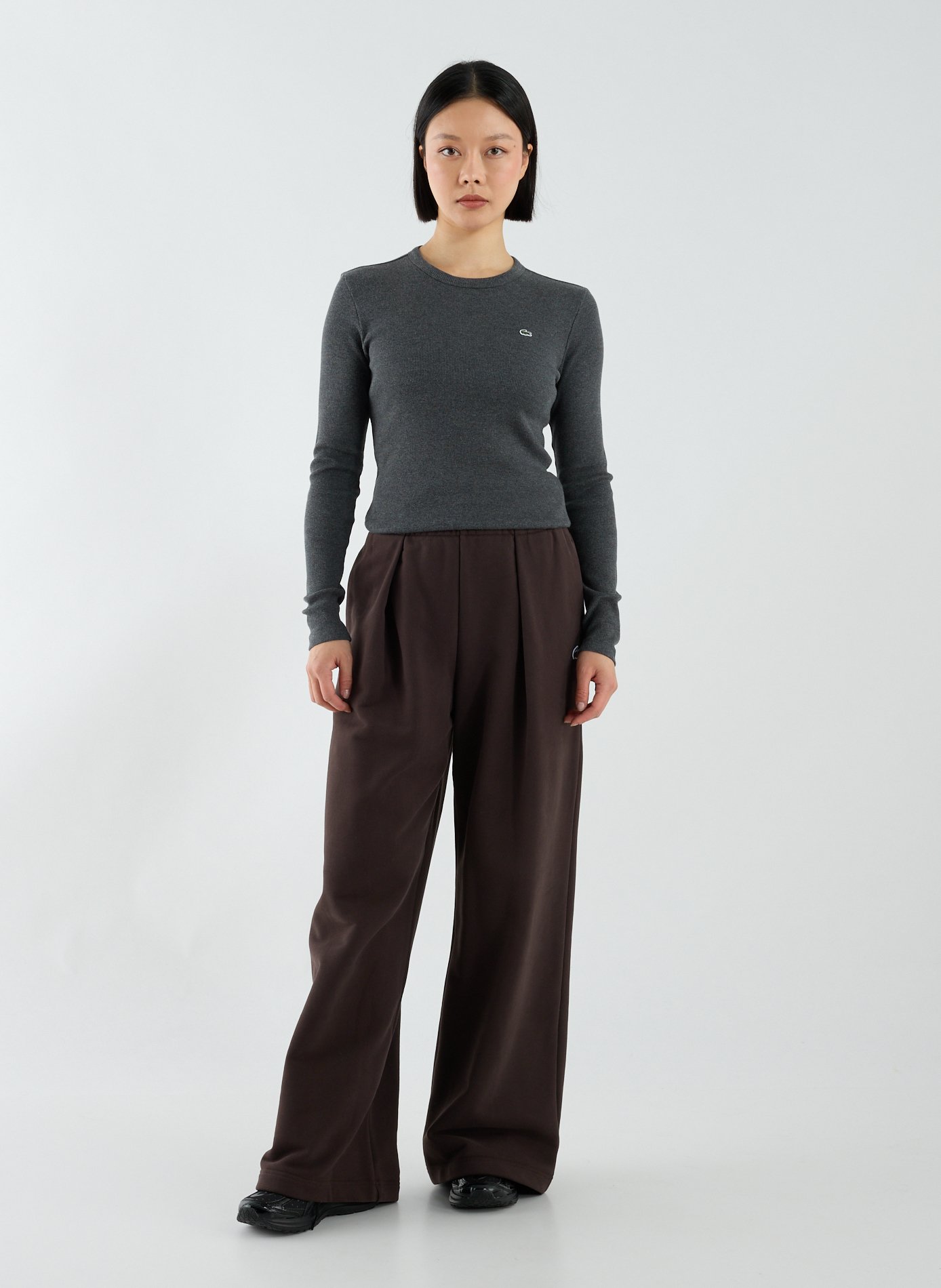 T-shirt manches longues  LACOSTE Gris