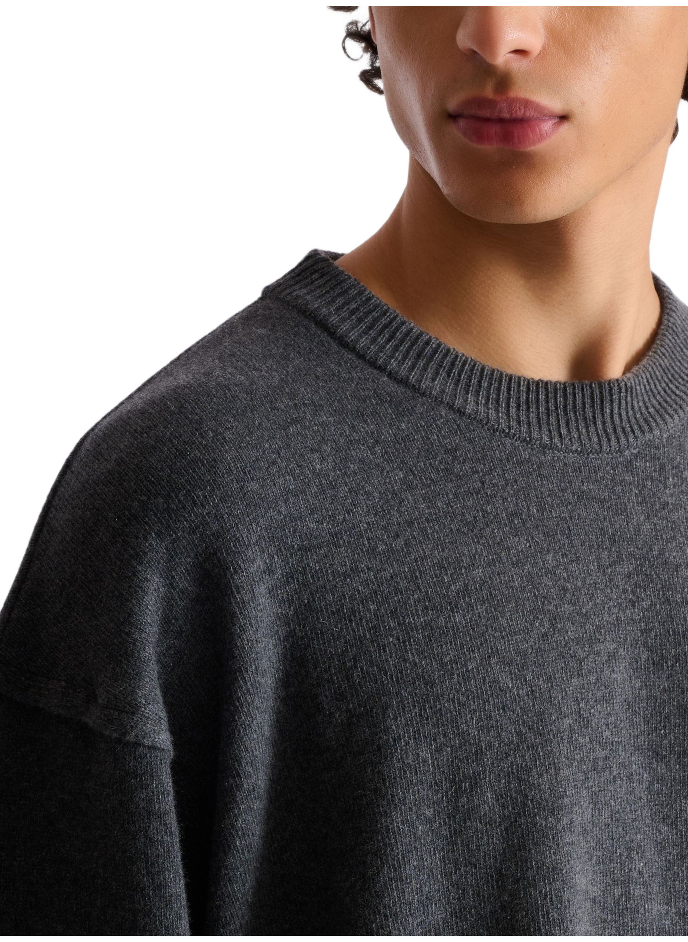 Sweatshirt en éco-cachemire BALMAIN Gris