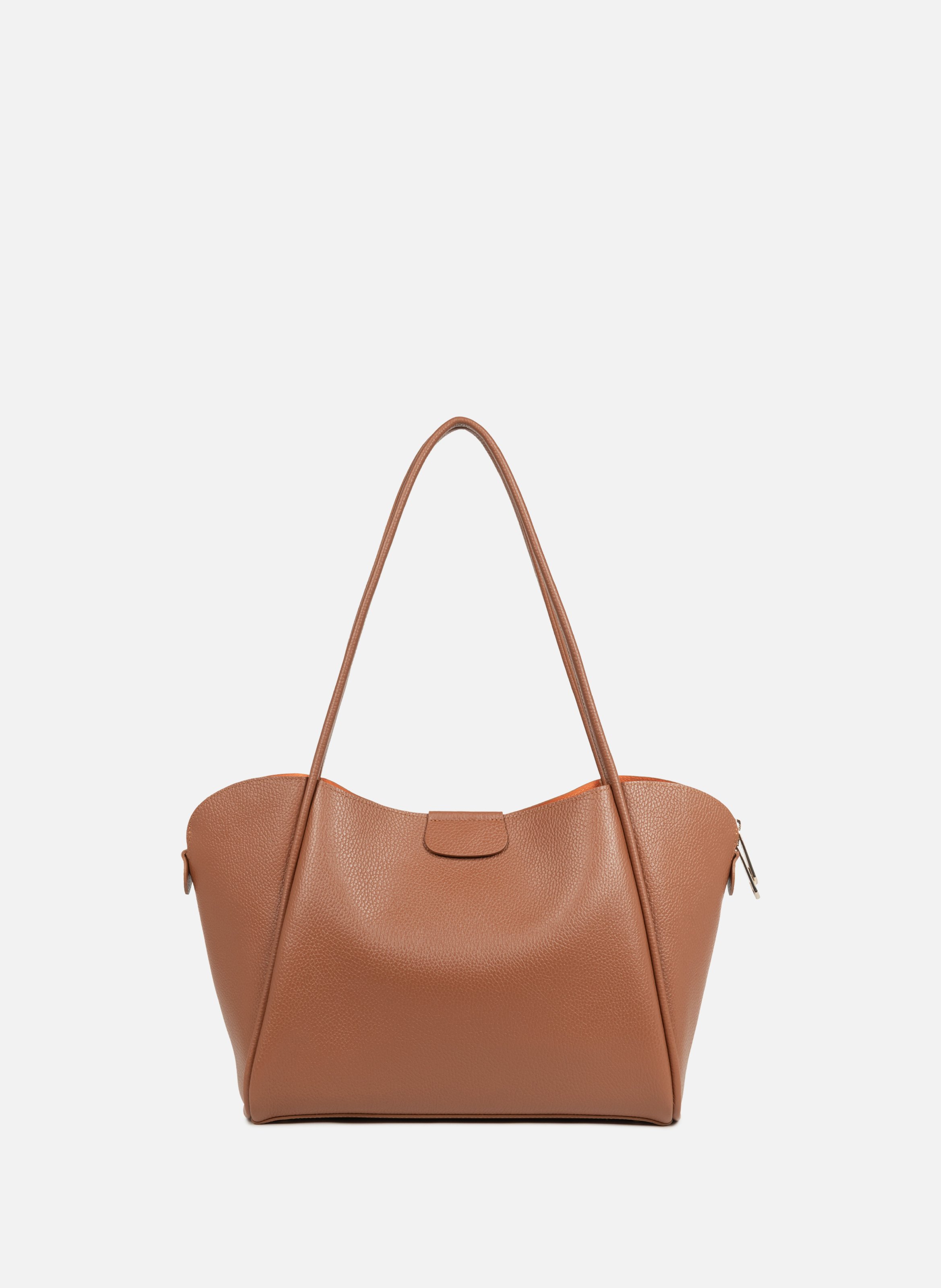 Très grand sac cabas épaule - ida double LANCASTER Marron