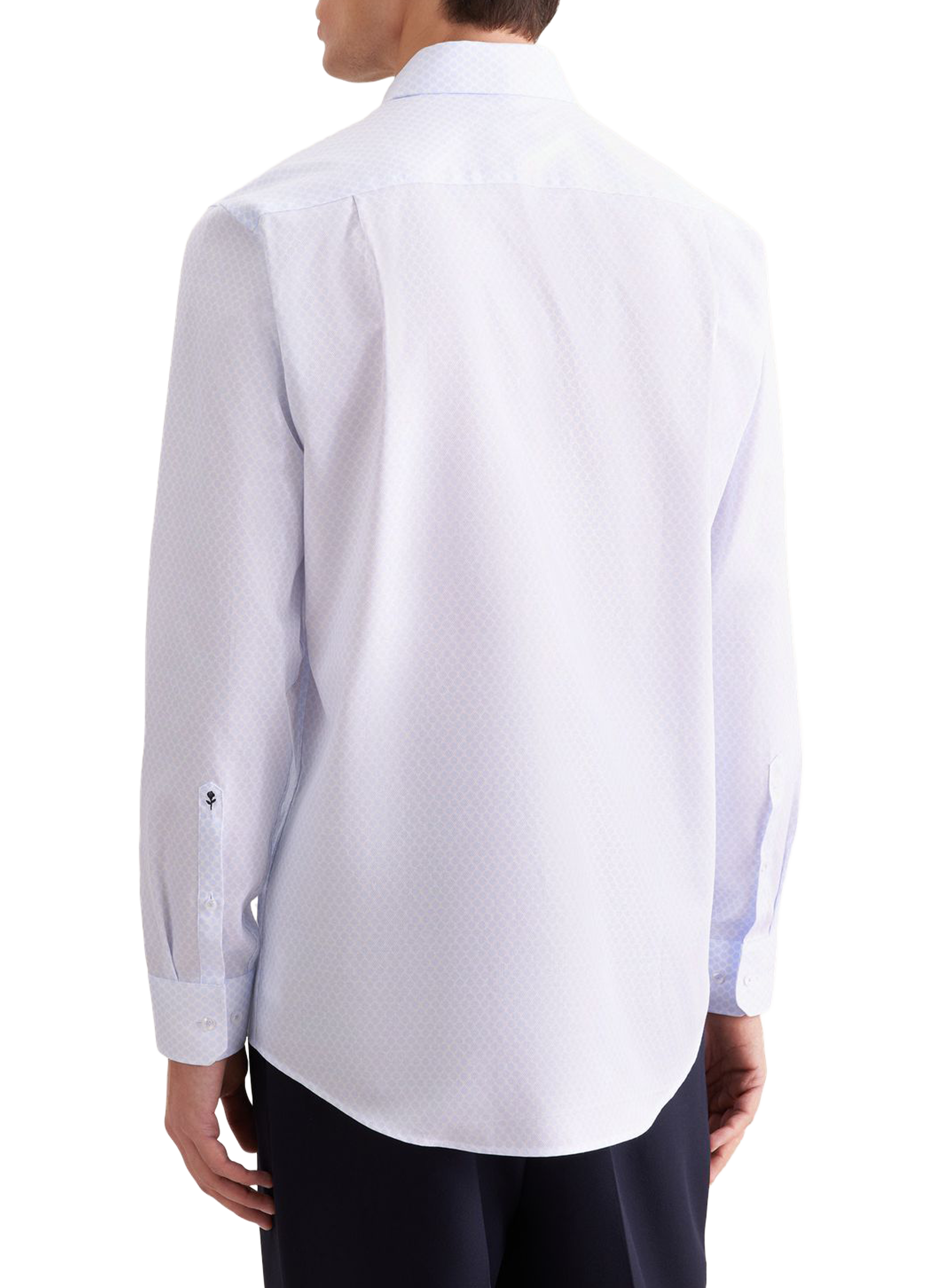 Chemise à manches longues imprimée en coton SEIDENSTICKER Bleu