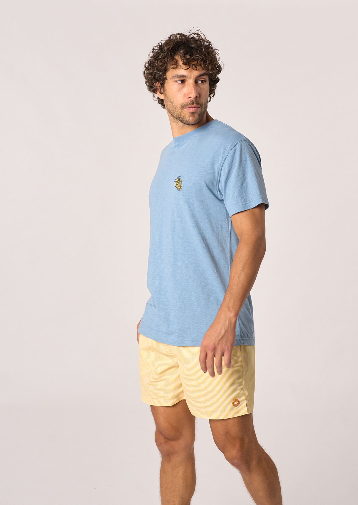 Short de bain en polyester recyclé BILLYBELT Jaune