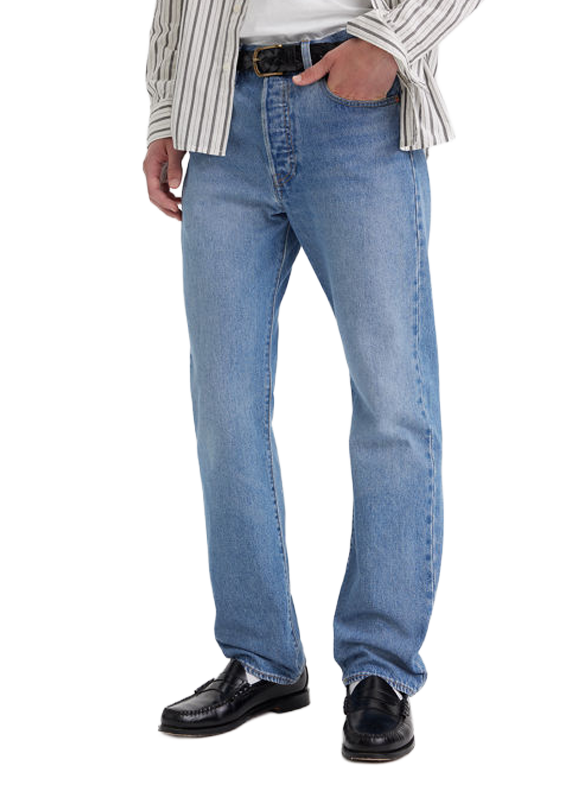 501 straight leg jeans in cotton LEVI'S Blue