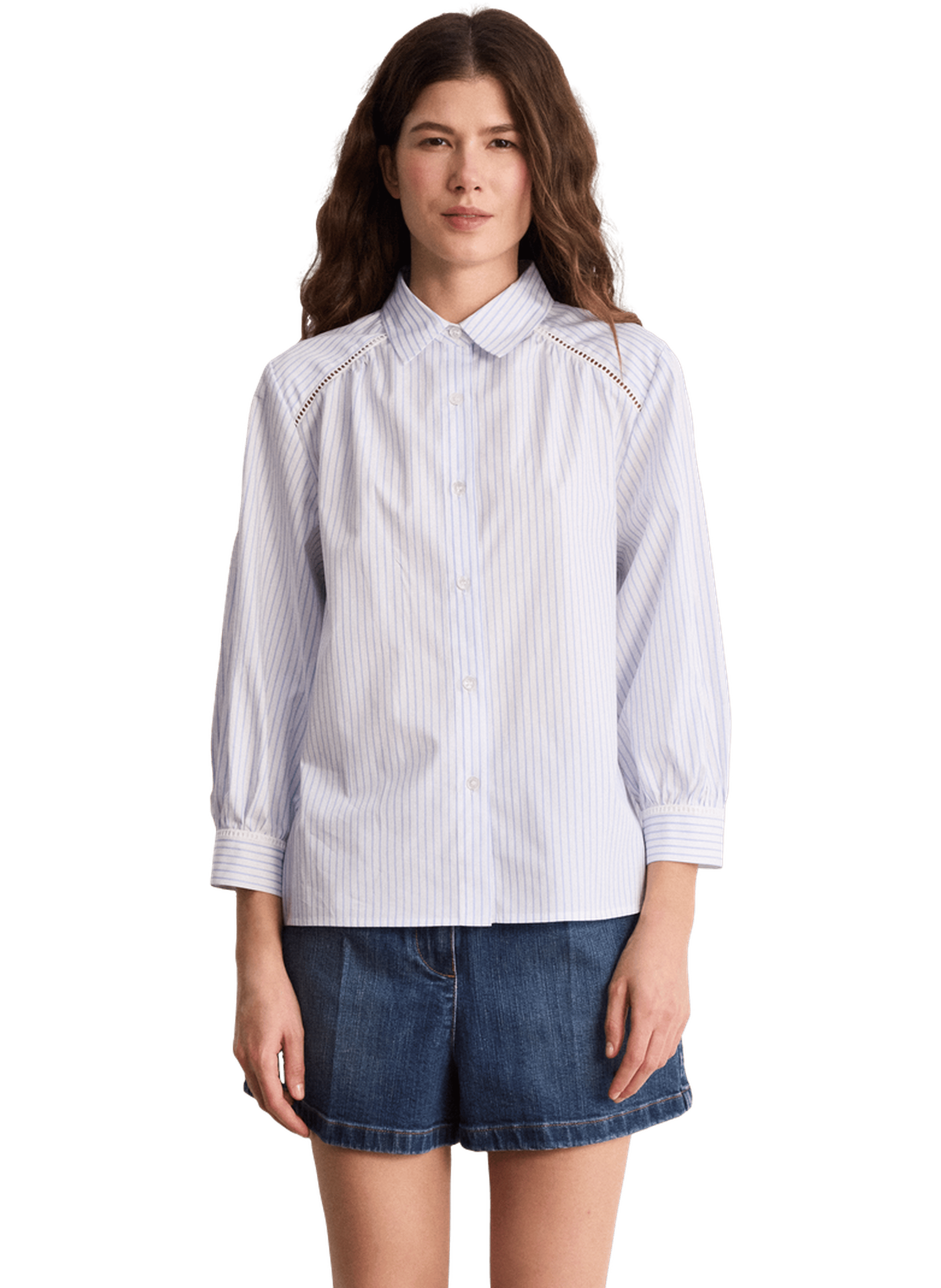 Chemise en coton à rayures - calypso PABLO Beige