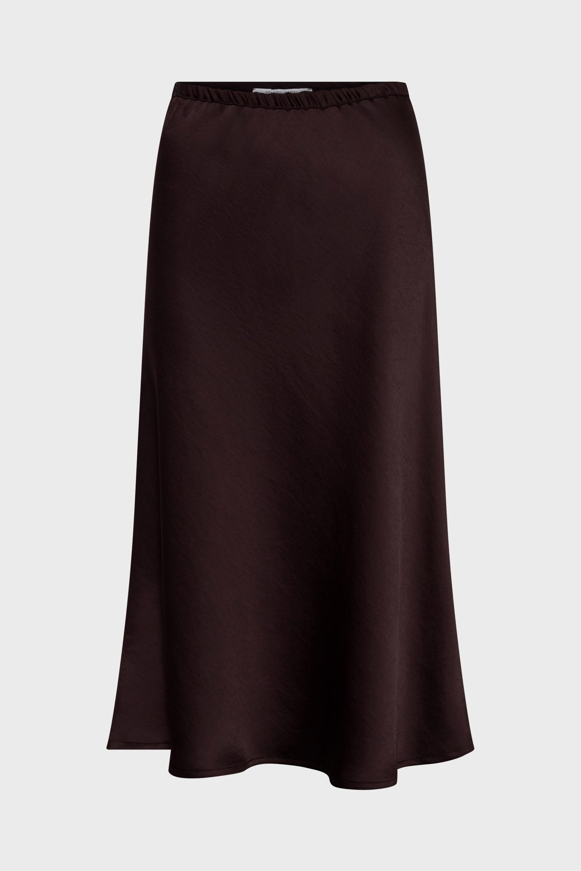Jupe midi en satin - jolana GERARD DAREL Marron