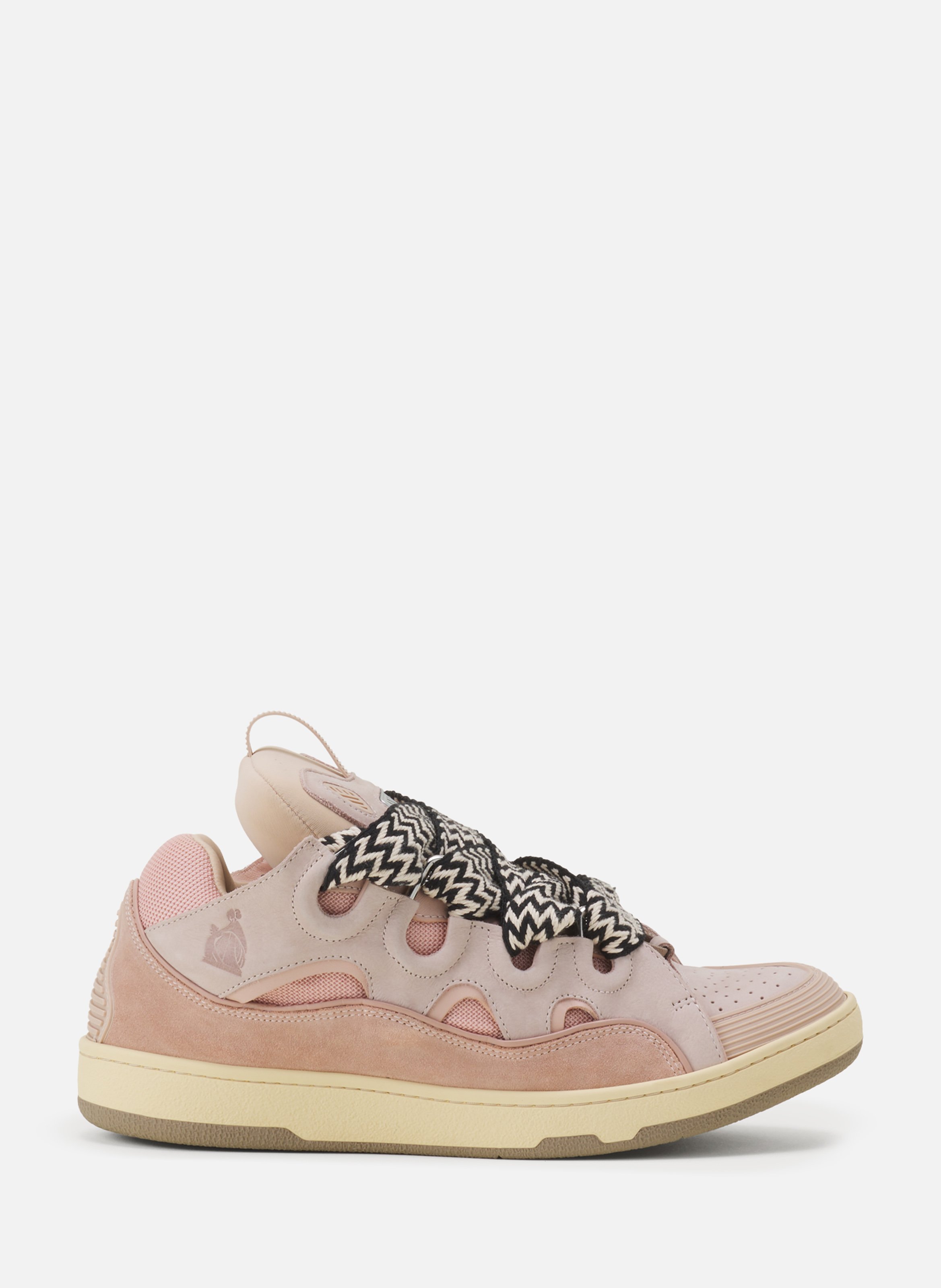Sneakers curb en cuir LANVIN Rose