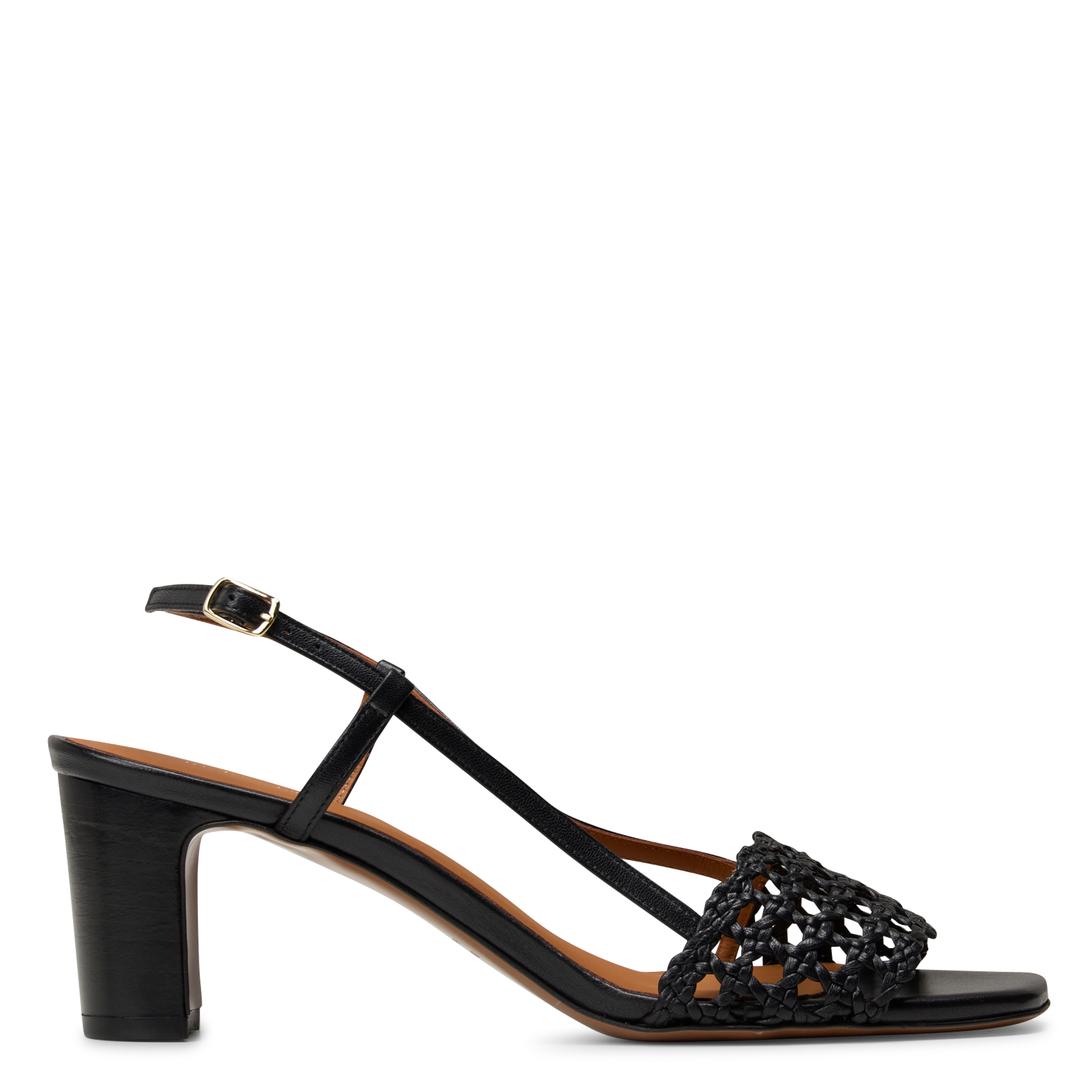 Sandales à talons en cuir n°592 RIVECOUR Noir