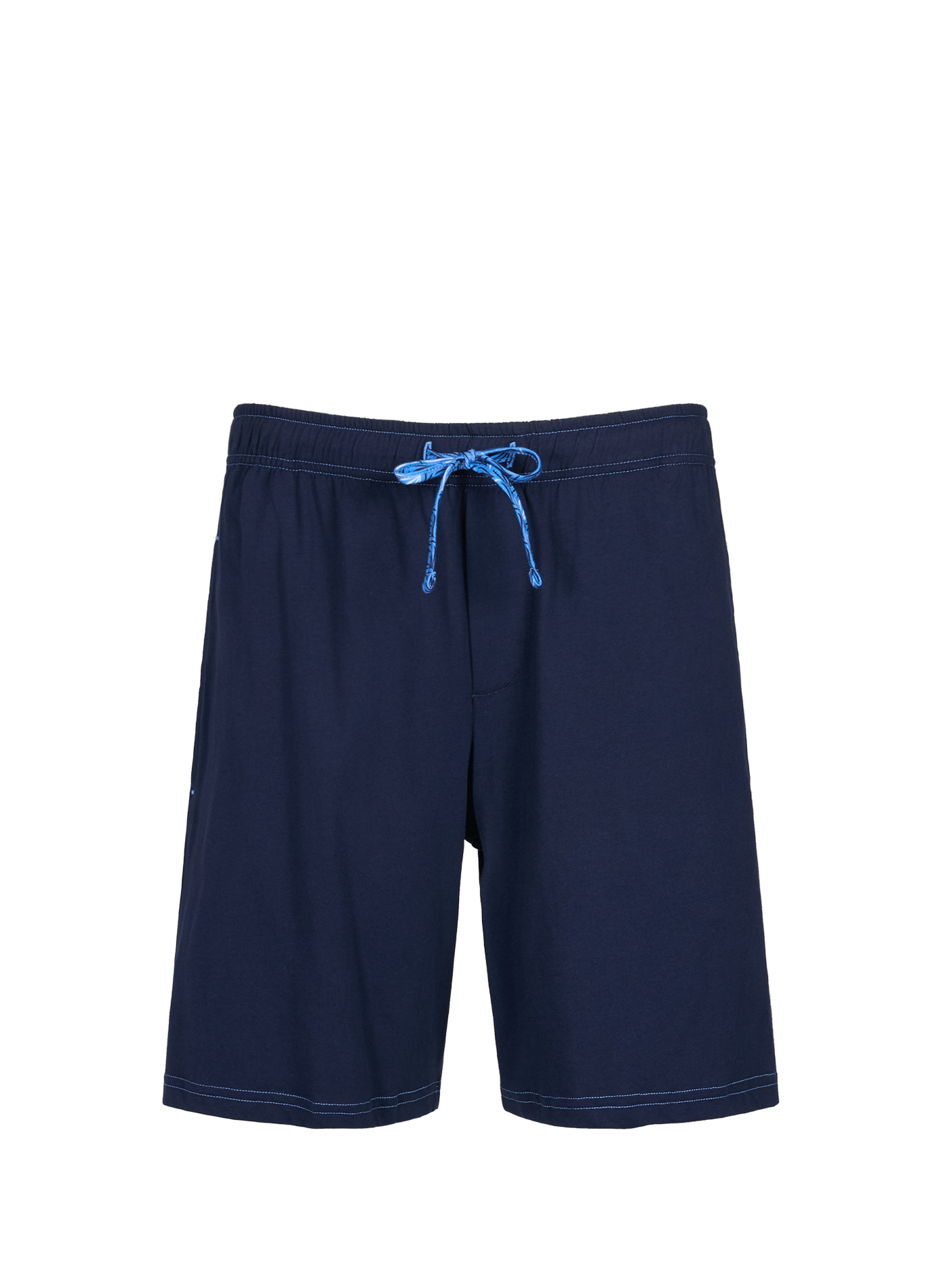 Cotton blend short pajama set HOM Blue
