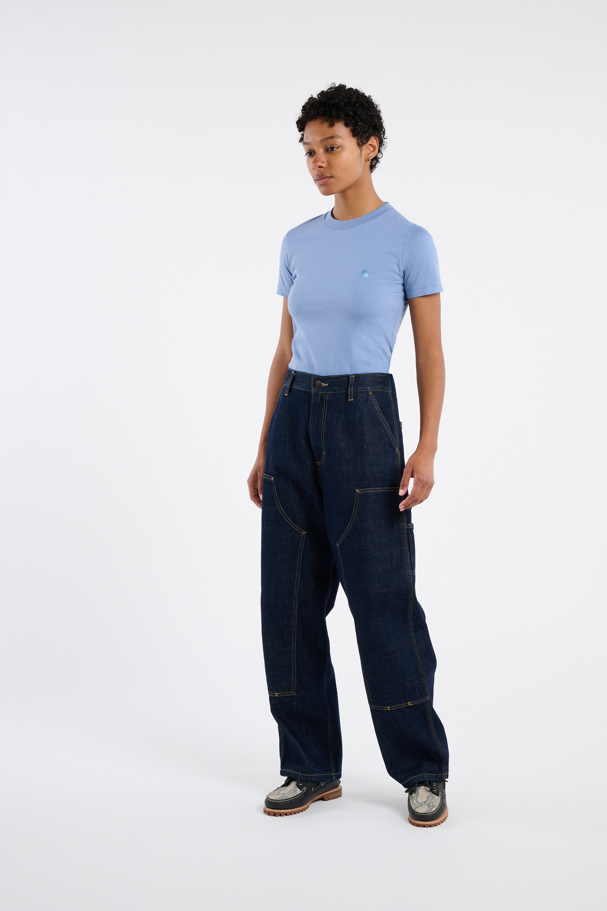 Jean w' brandon double knee pant CARHARTT WIP Bleu