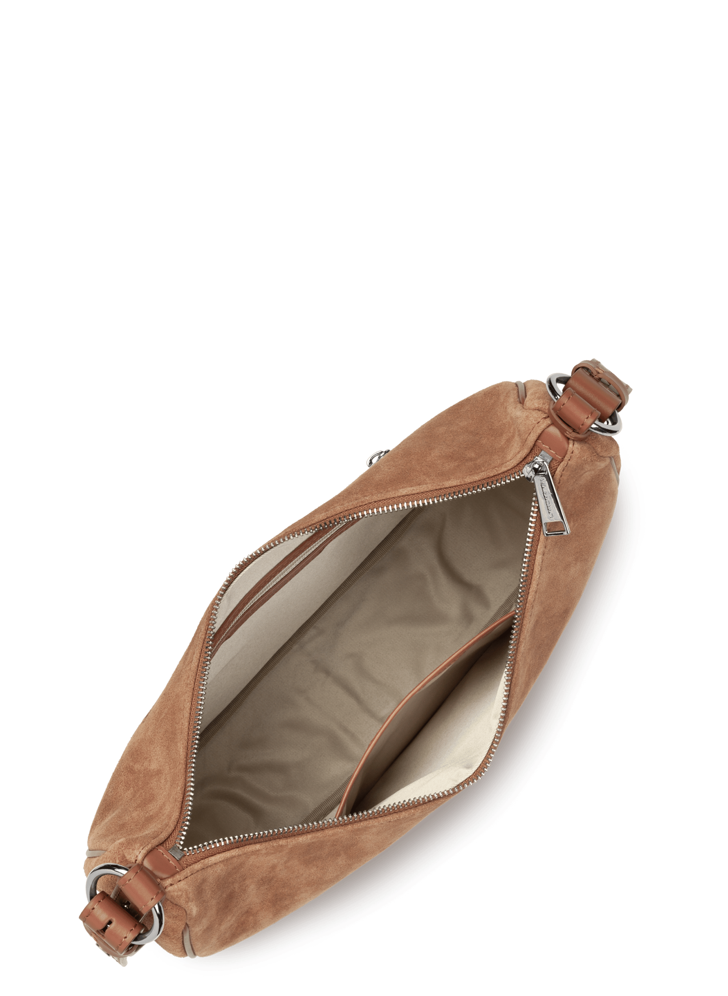 Large shoulder bag - suède LANCASTER Brown