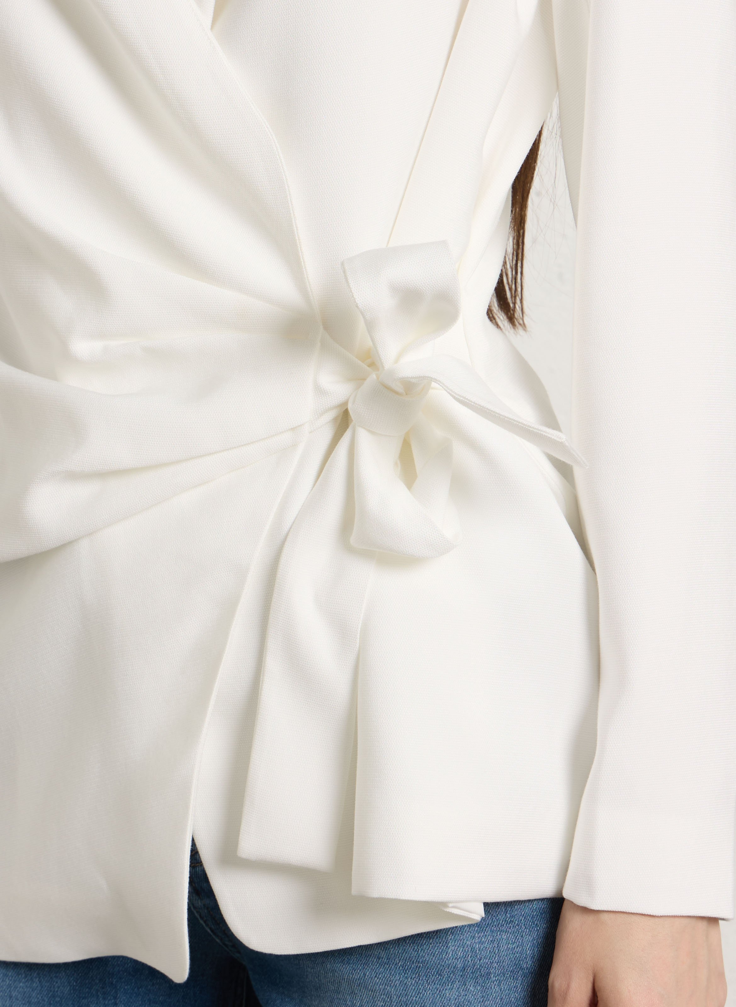 Veste de tailleur col v IKKS Blanc