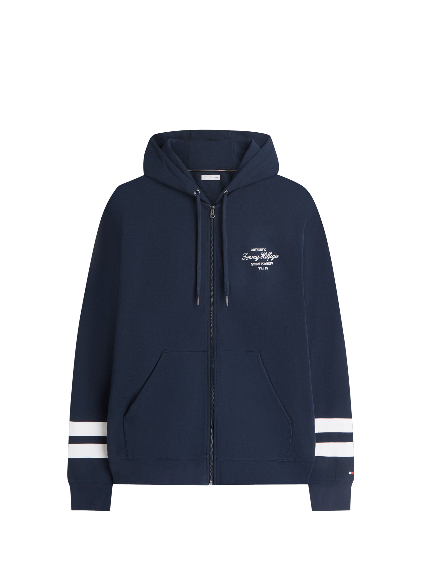 Gefütterter Hoodie aus Baumwollmischung TOMMY HILFIGER Blau