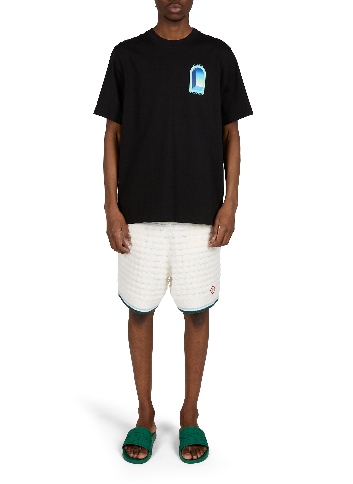 T-shirt L'Arche recht model van katoen CASABLANCA PARIS Veelkleurig
