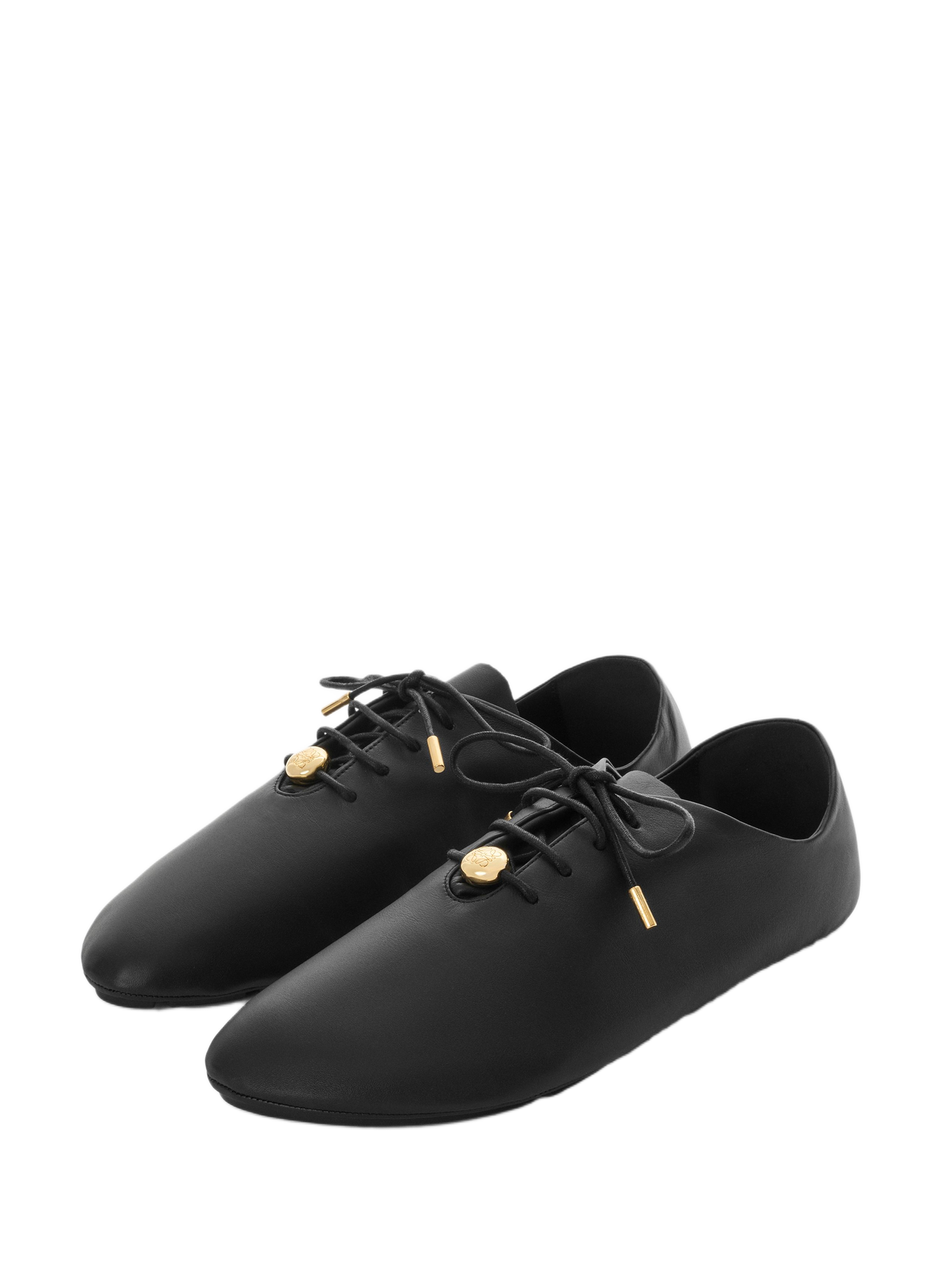 Zapatos de cordones Pebble Soft de cuero de cordero nappa LOEWE Negro
