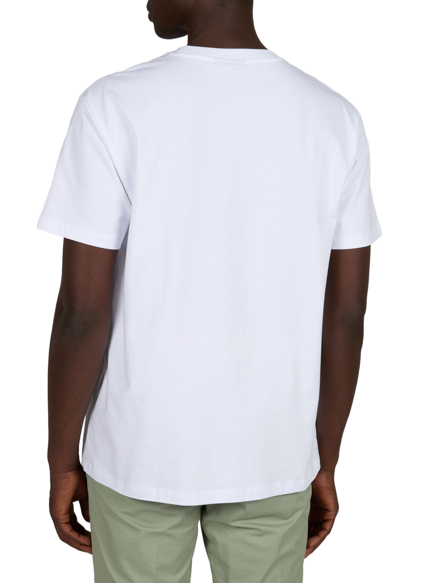 Straight t-shirt with small embroidery HELAS CAPS White