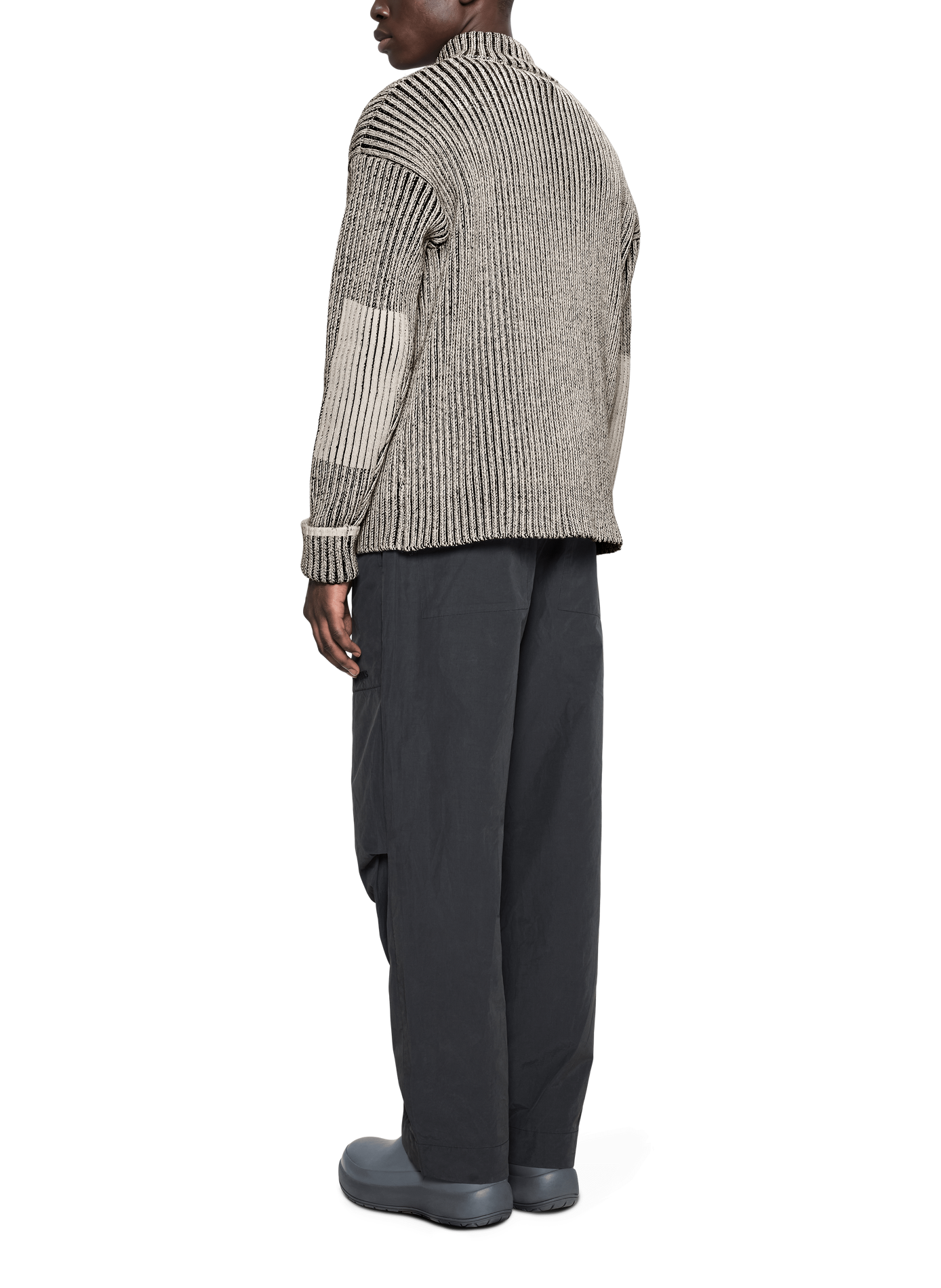 Pull col zippé RAINS Gris