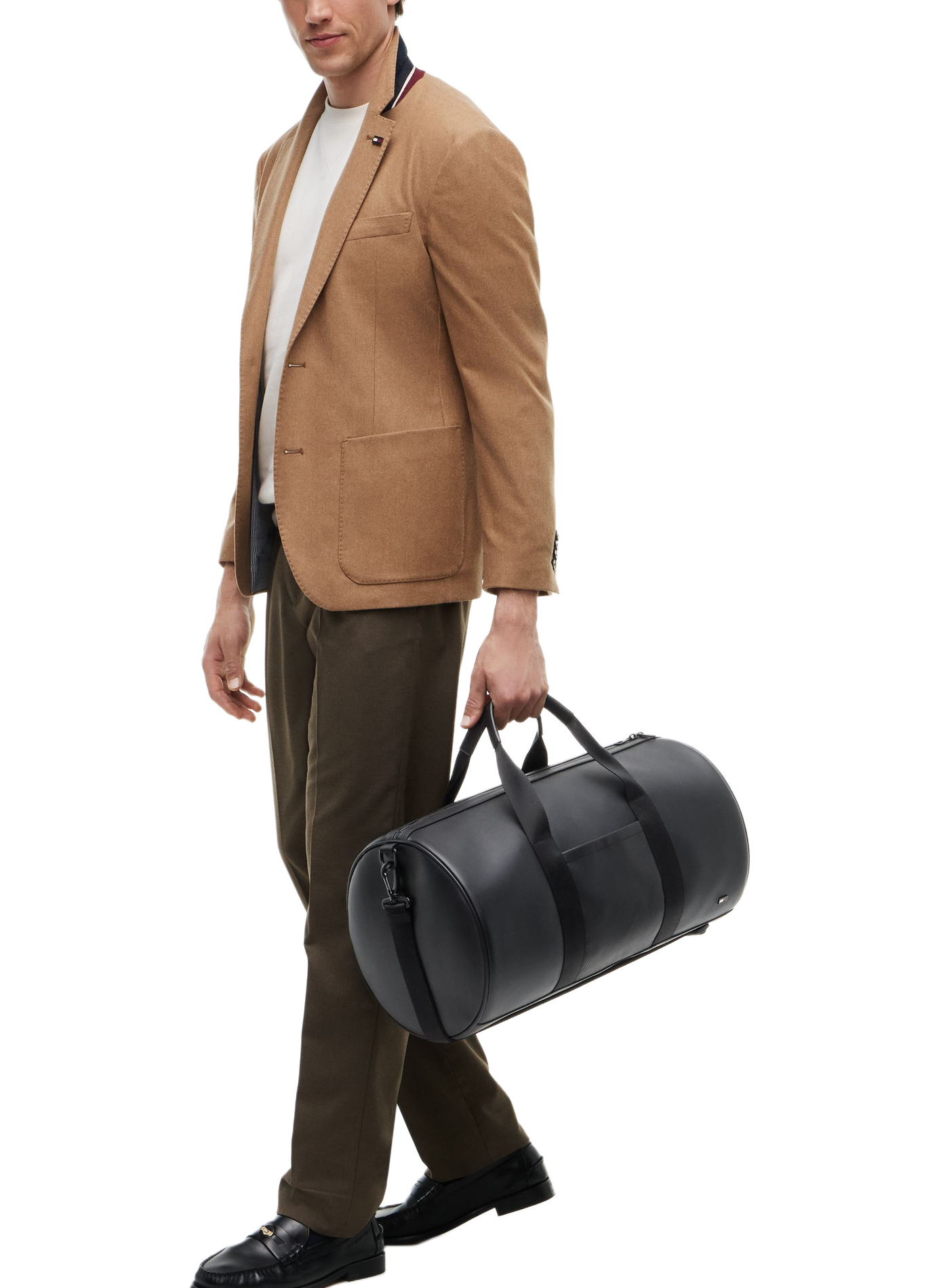 Smooth Zippered Duffle Bag TOMMY HILFIGER Black