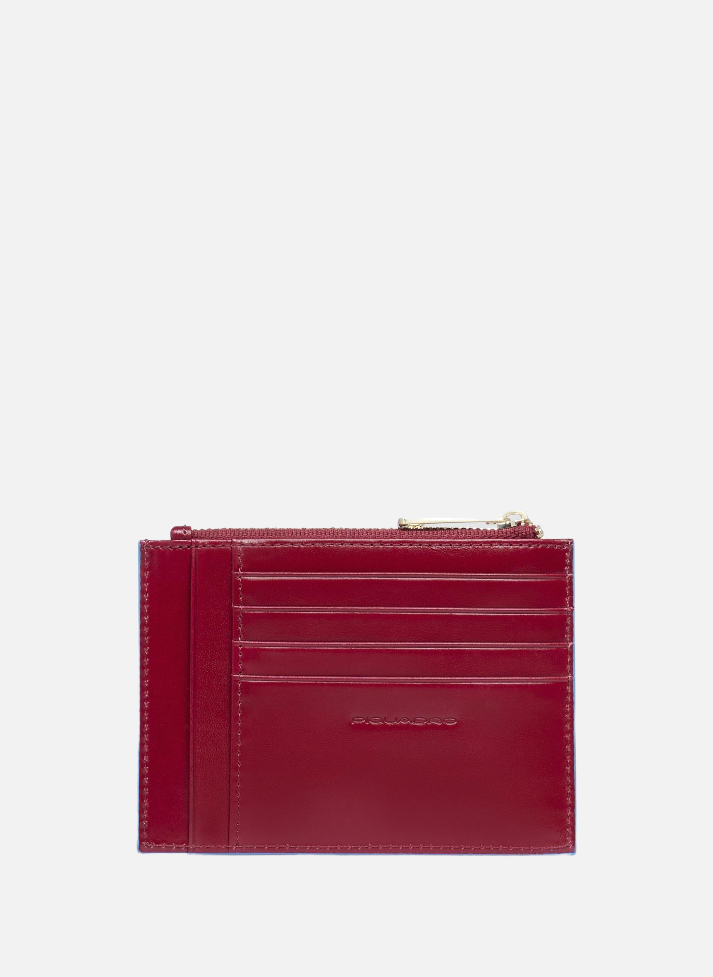 Porte-monnaie femme slim PIQUADRO Rouge