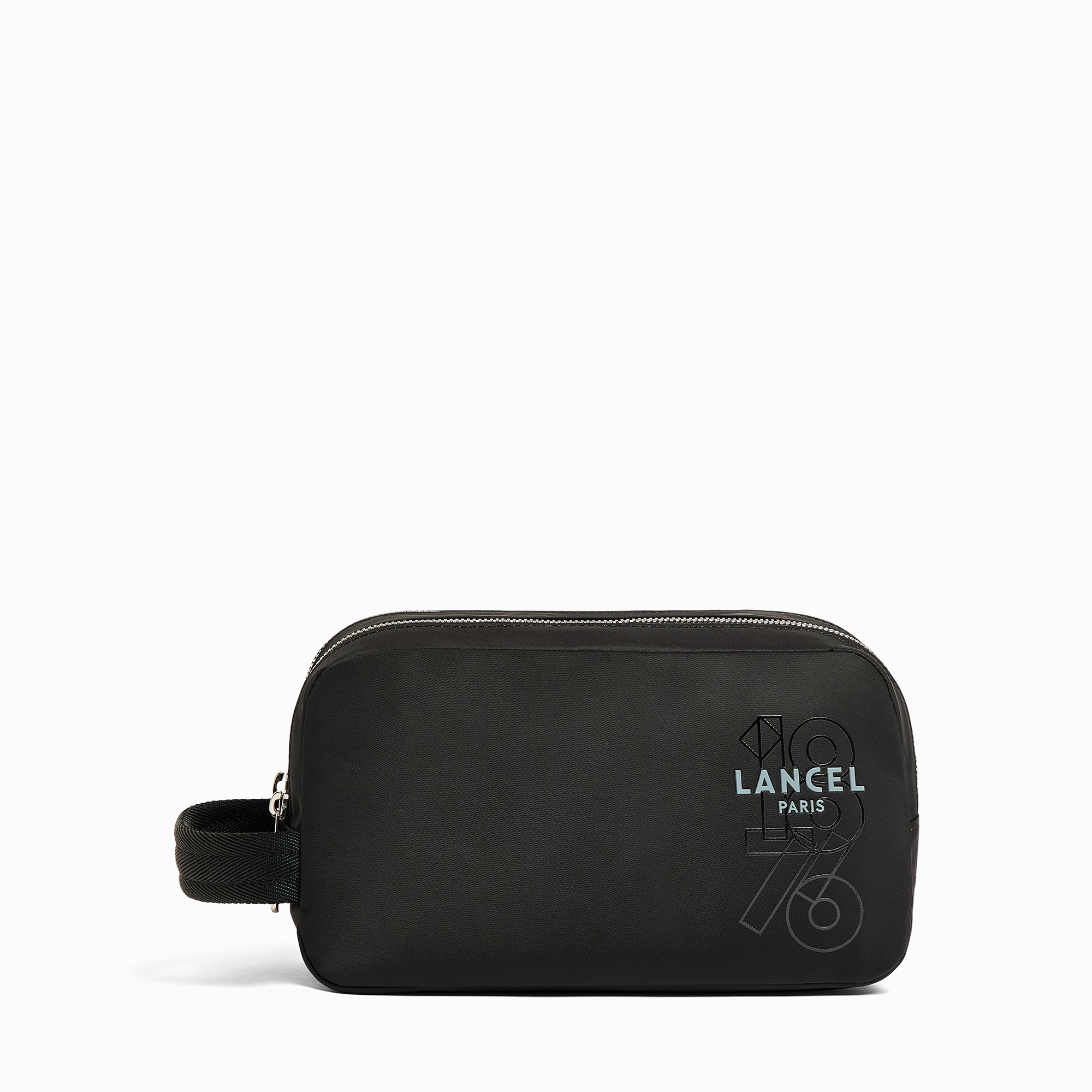 Trousse de toilette – nylon recyclé, unisexe, organisateur de voyage compact. LANCEL Noir