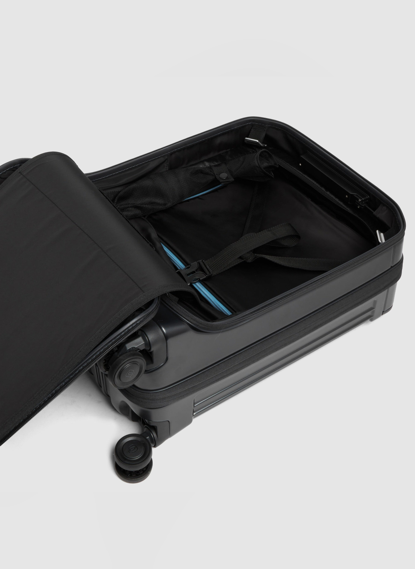 Handbagage voor laptop met twee openingen PIQUADRO Zwart