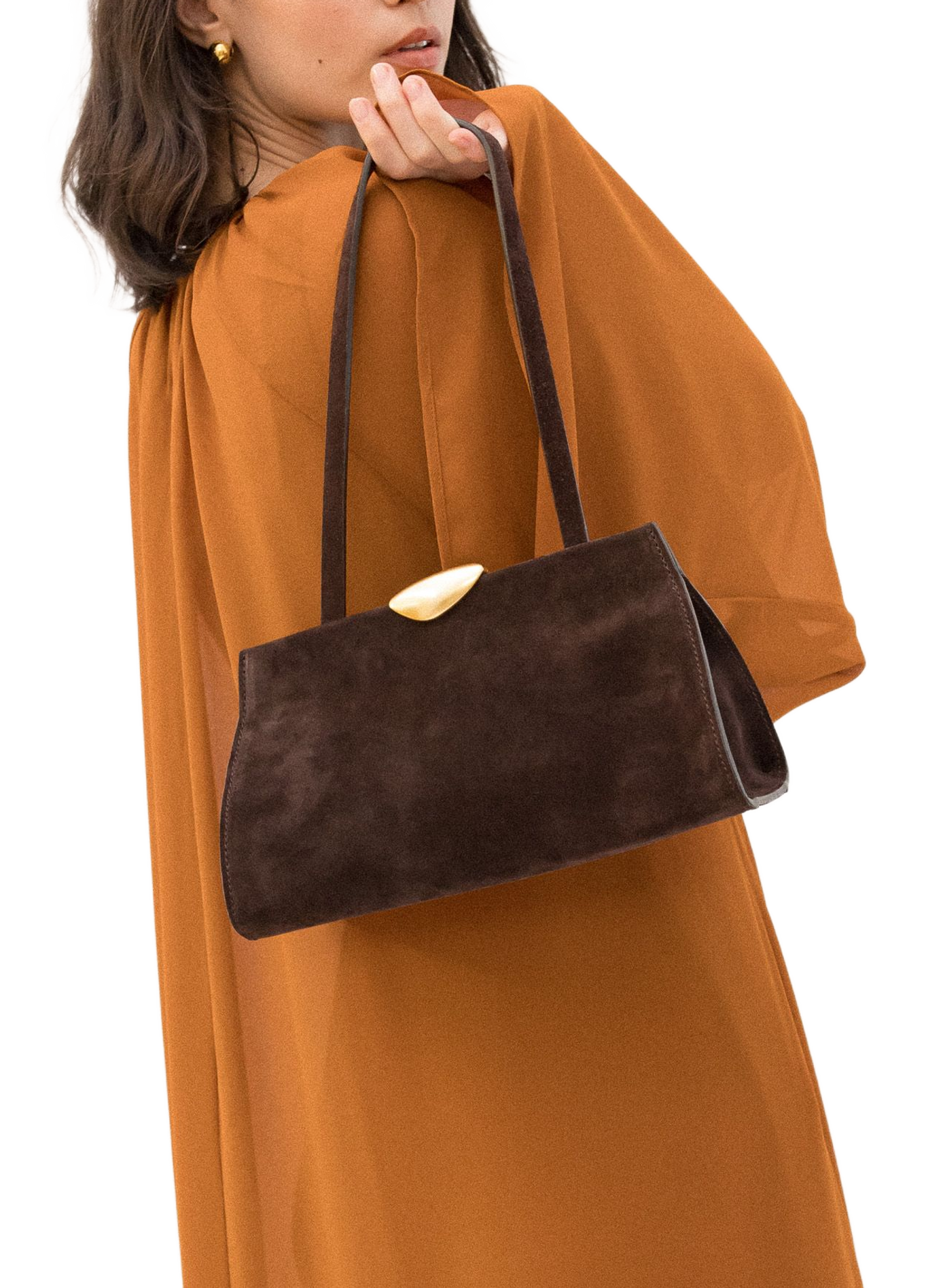 Noa Soft calfskin handbag MAISON MAESTOSO Brown