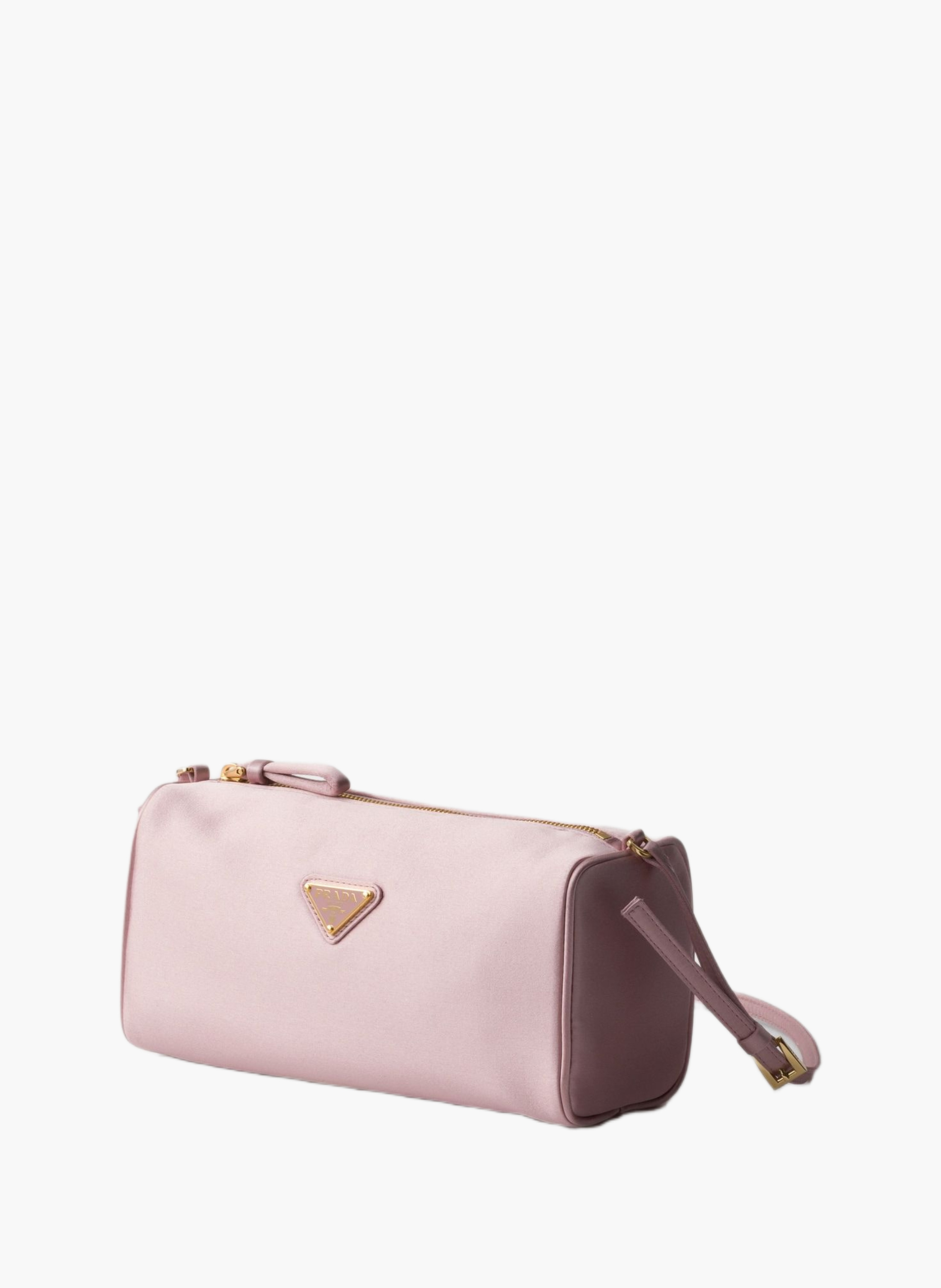 Mini sac en satin PRADA Rose