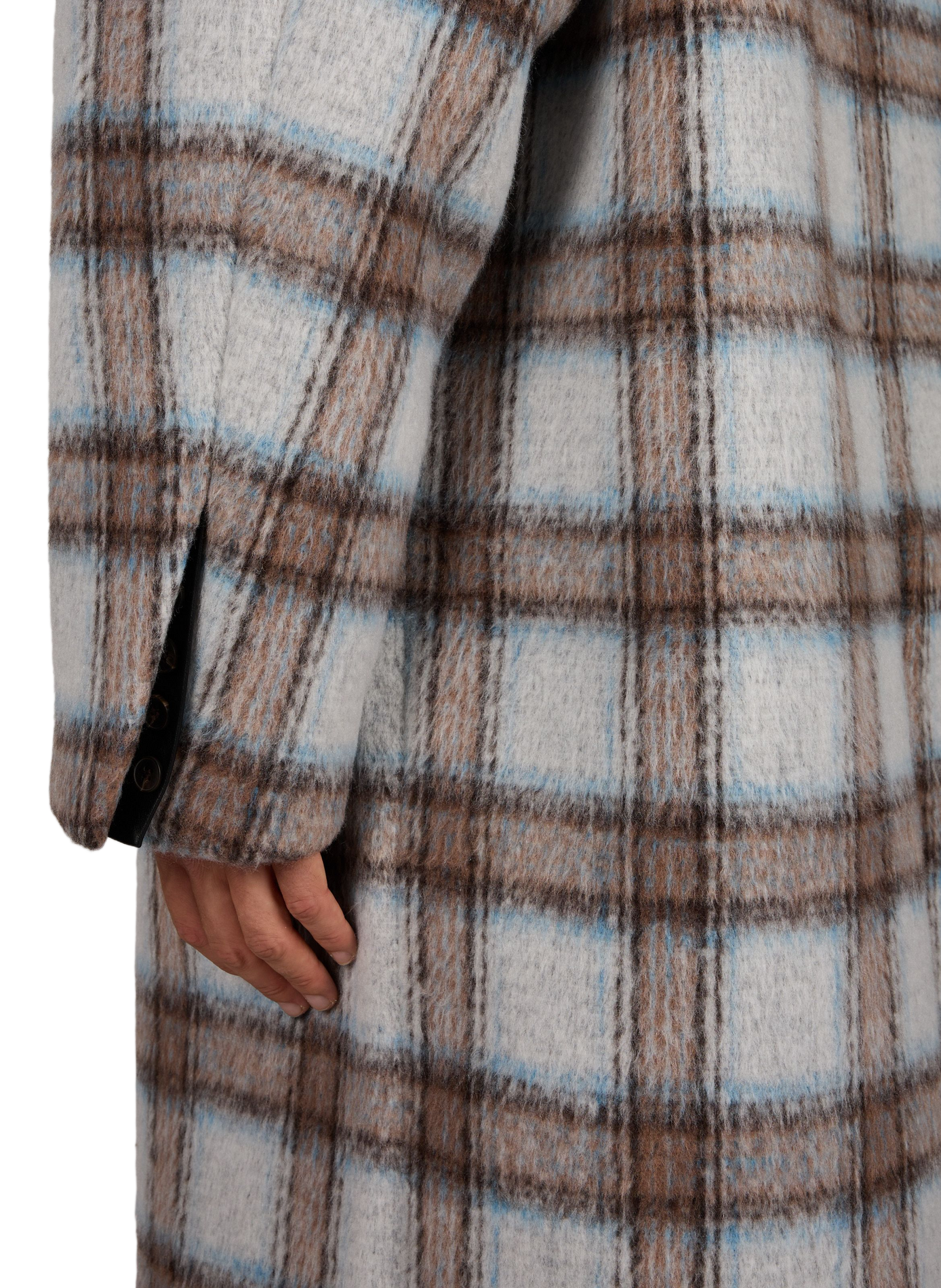 Mid-length straight coat with a classic collar ENTIRE STUDIOS Multicolour