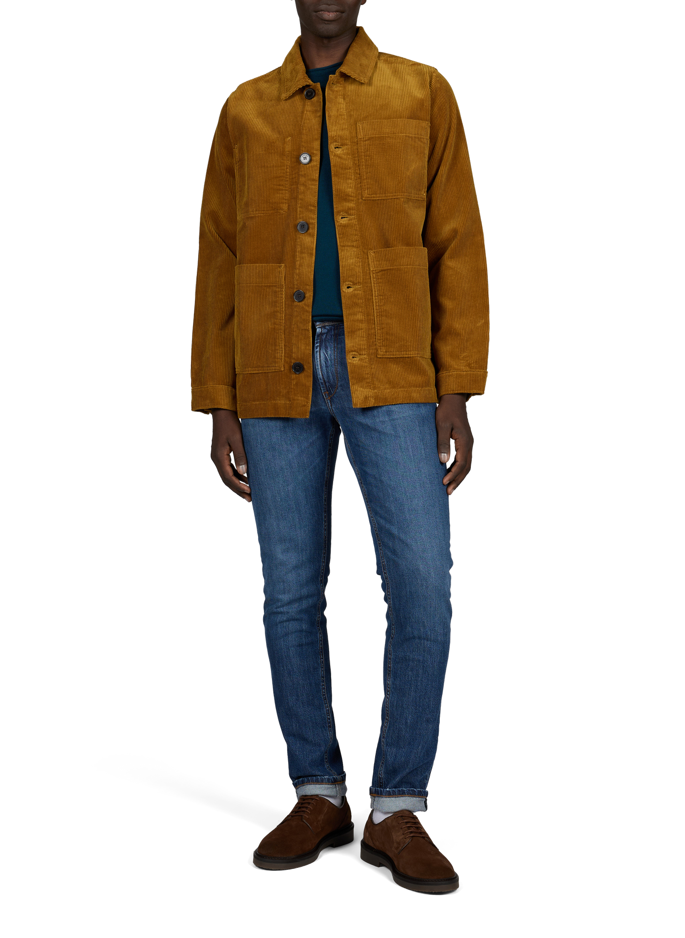 Straight Esteve jacket in ribbed cotton | Yellow LAFAURIE Men